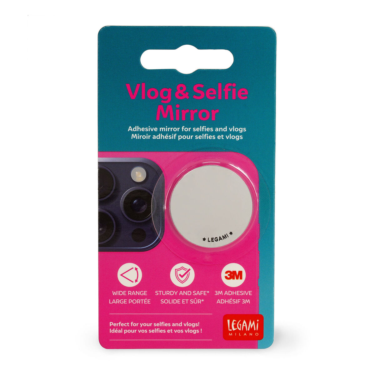 Adhesive Mirror for Selfies and Vlogs - Vlog & Selfie Mirror