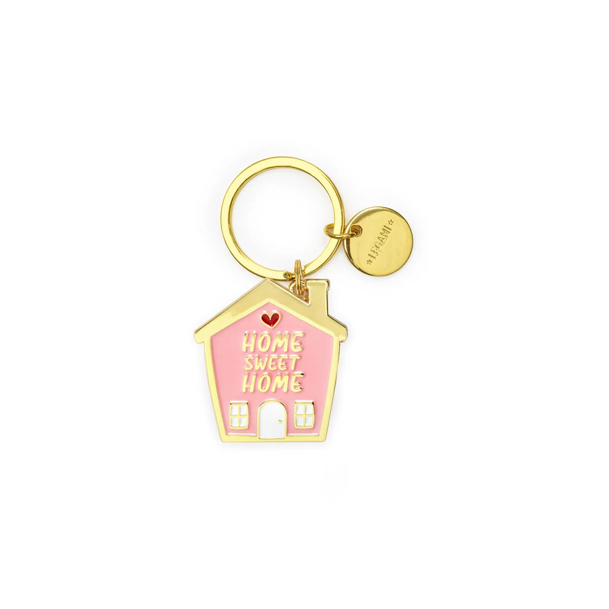 Enamel Key Chain - House - What a Key Ring!