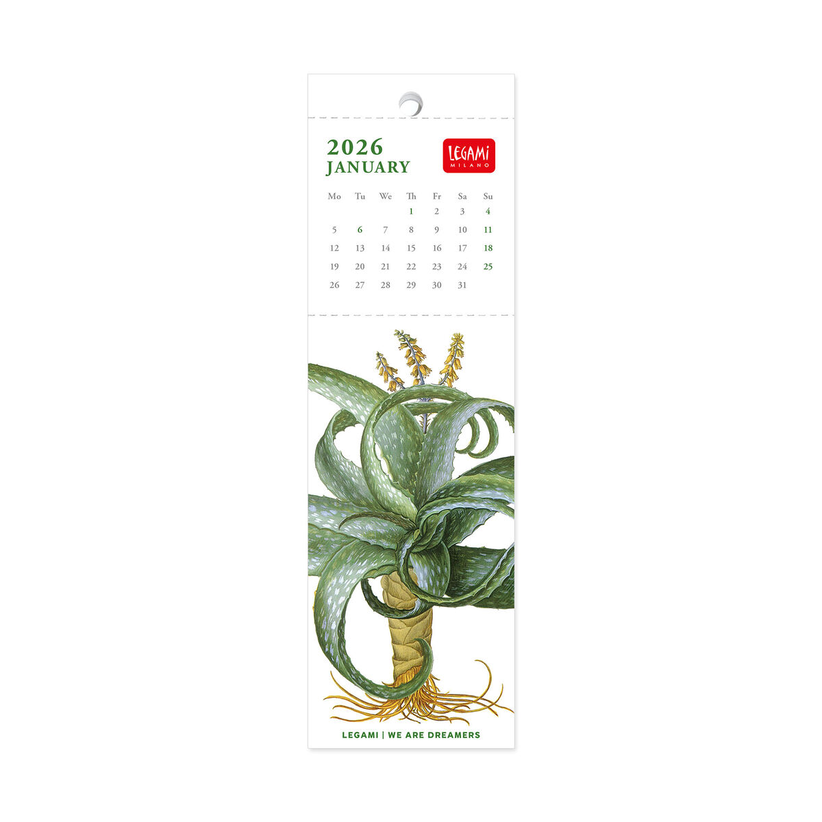 2026 Bookmark Calendar - 5,5 x 18 cm