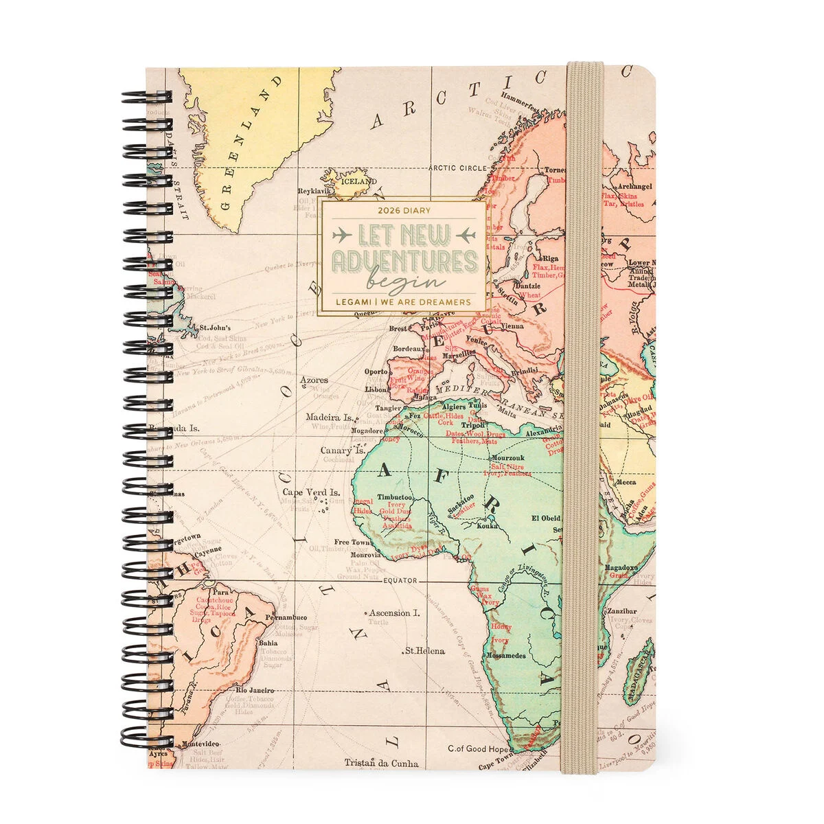 12-Month Large Weekly Spiral-Bound Diary - 2026