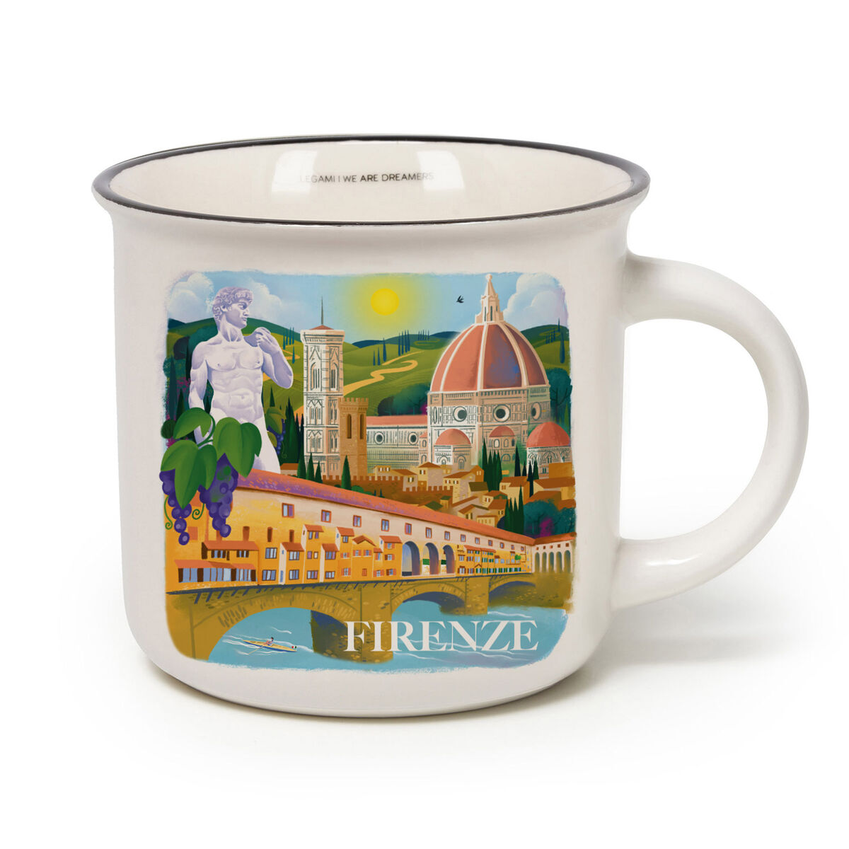 Porcelain Mug - Florence - Cup-Puccino