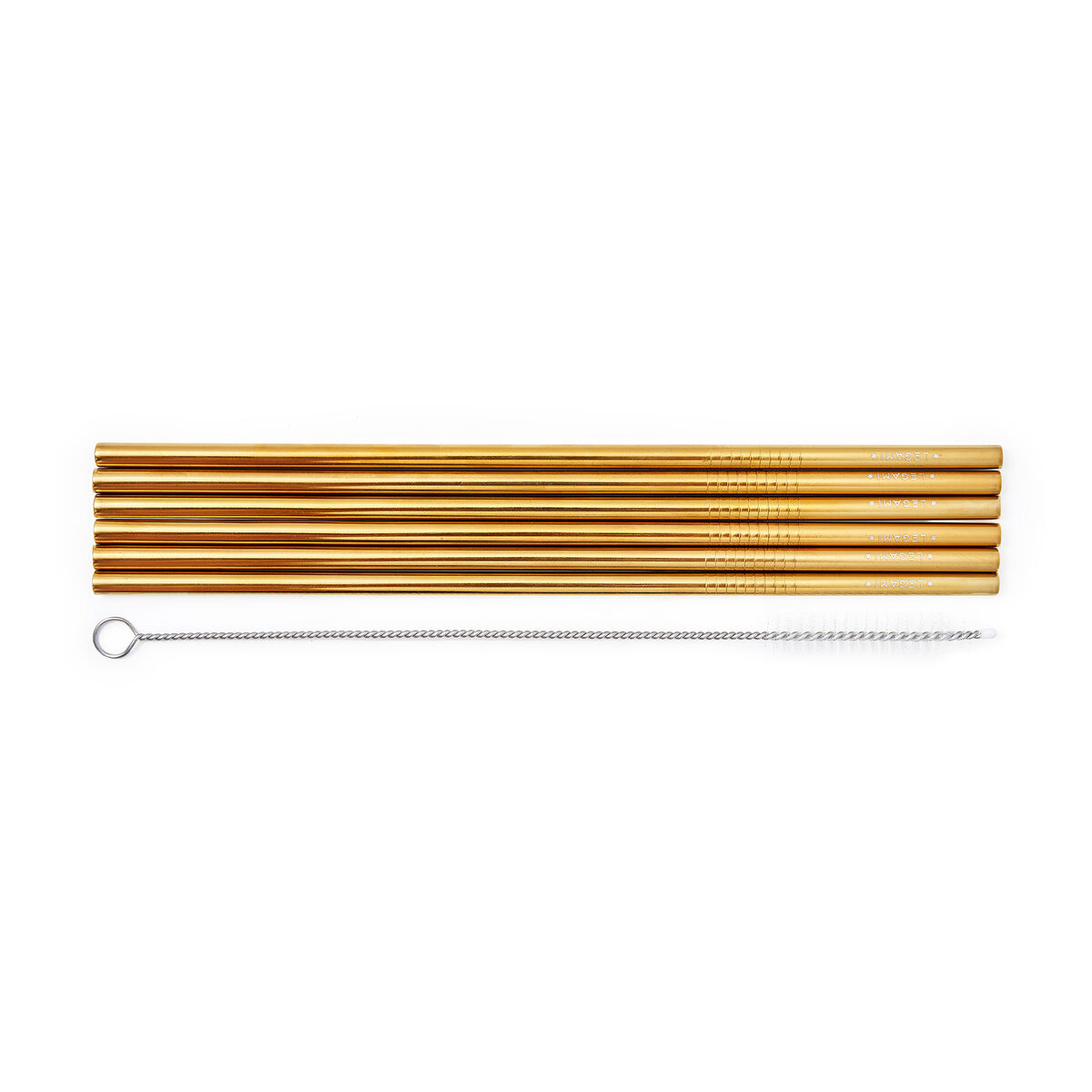 Set of 6 Stainless Steel Straws - Standard Size