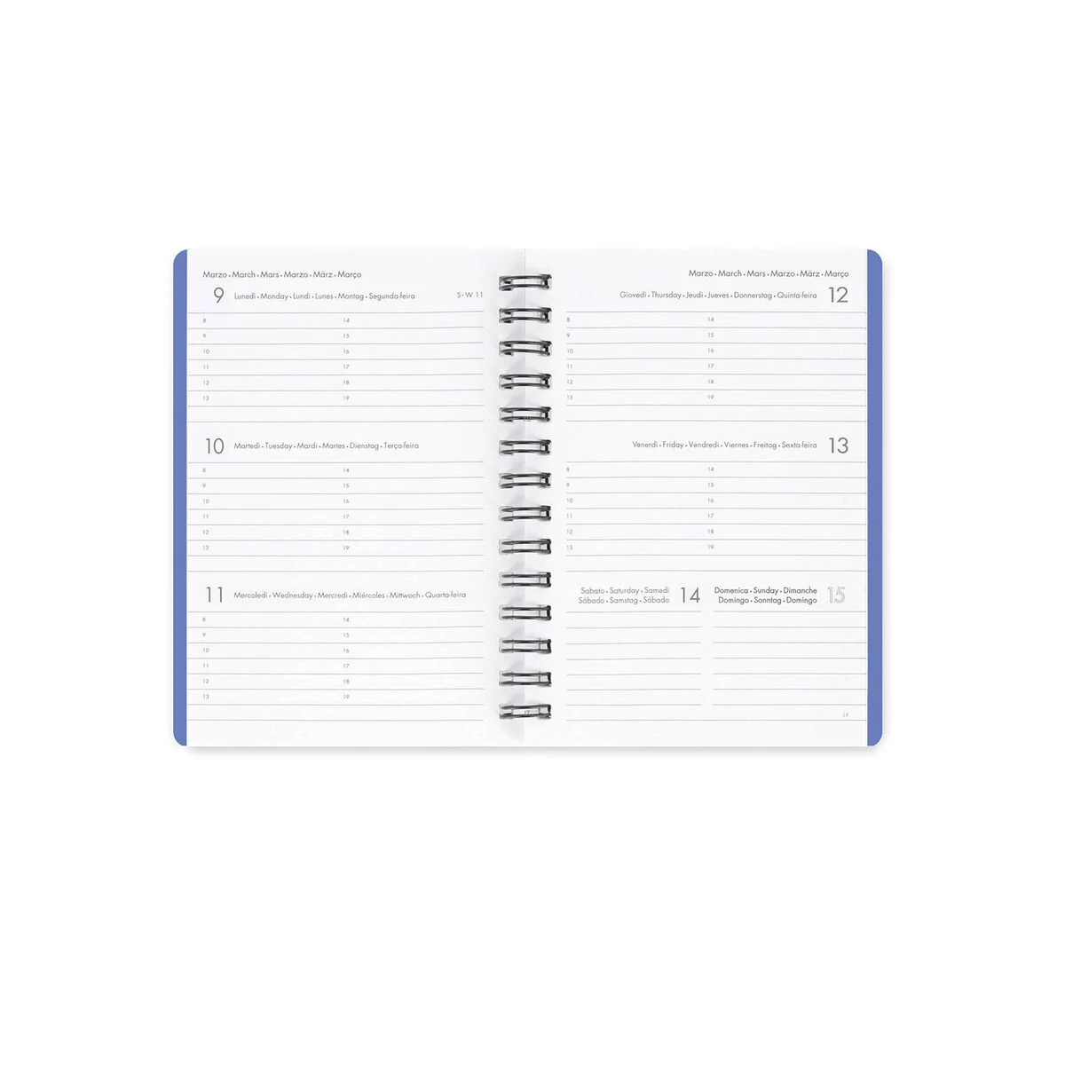 12-Month Small Weekly Spiral-Bound Diary - 2026