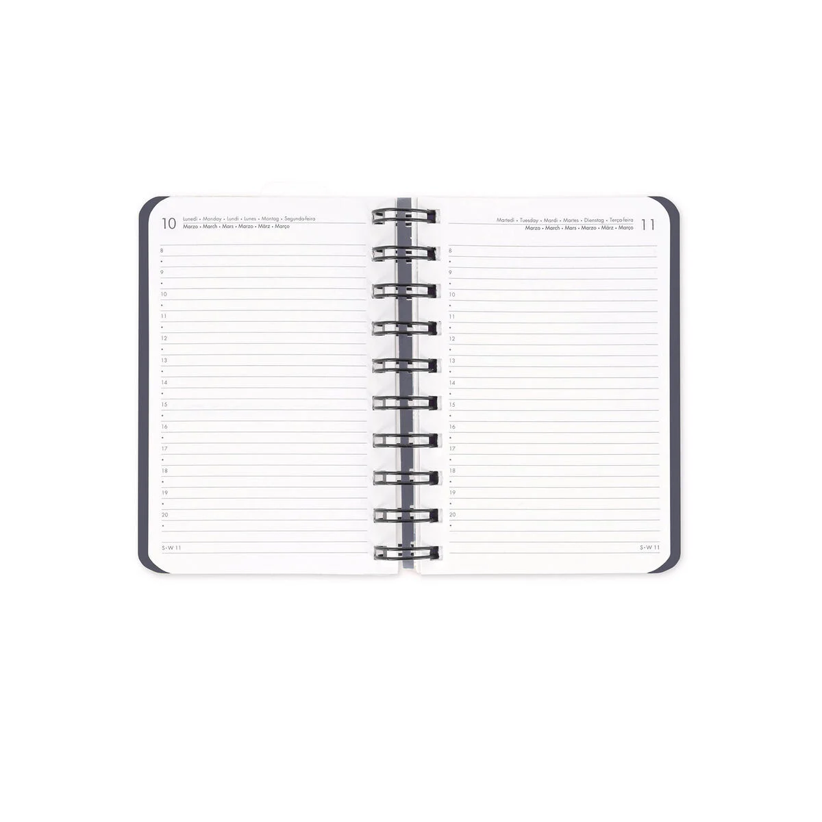 12-Month Small Daily Spiral-Bound Diary - 2026