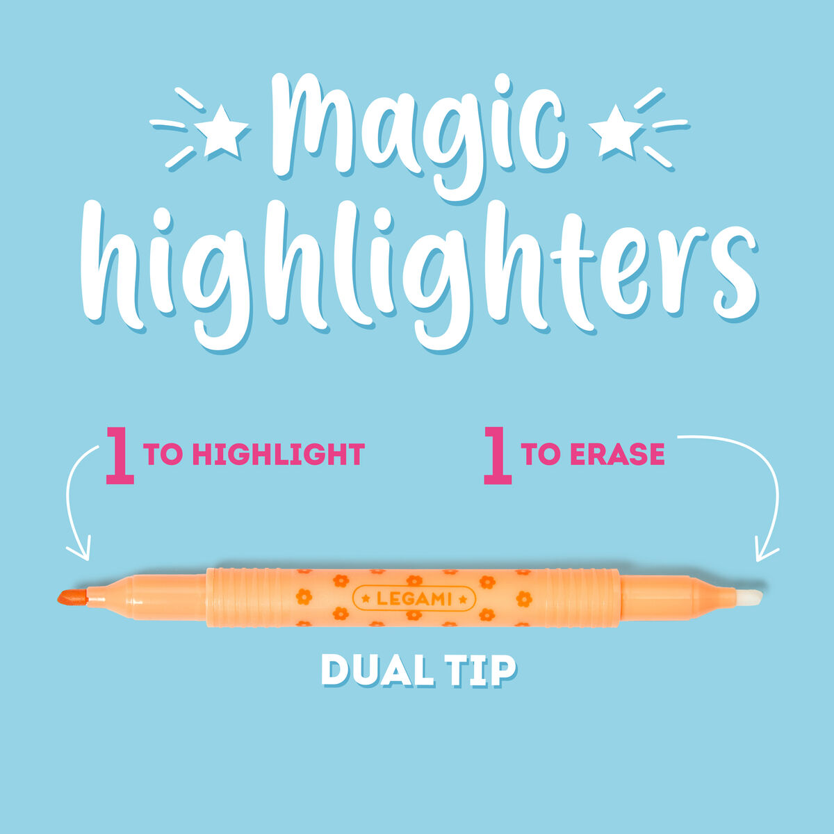 Set Of 6 Erasable Highlighters