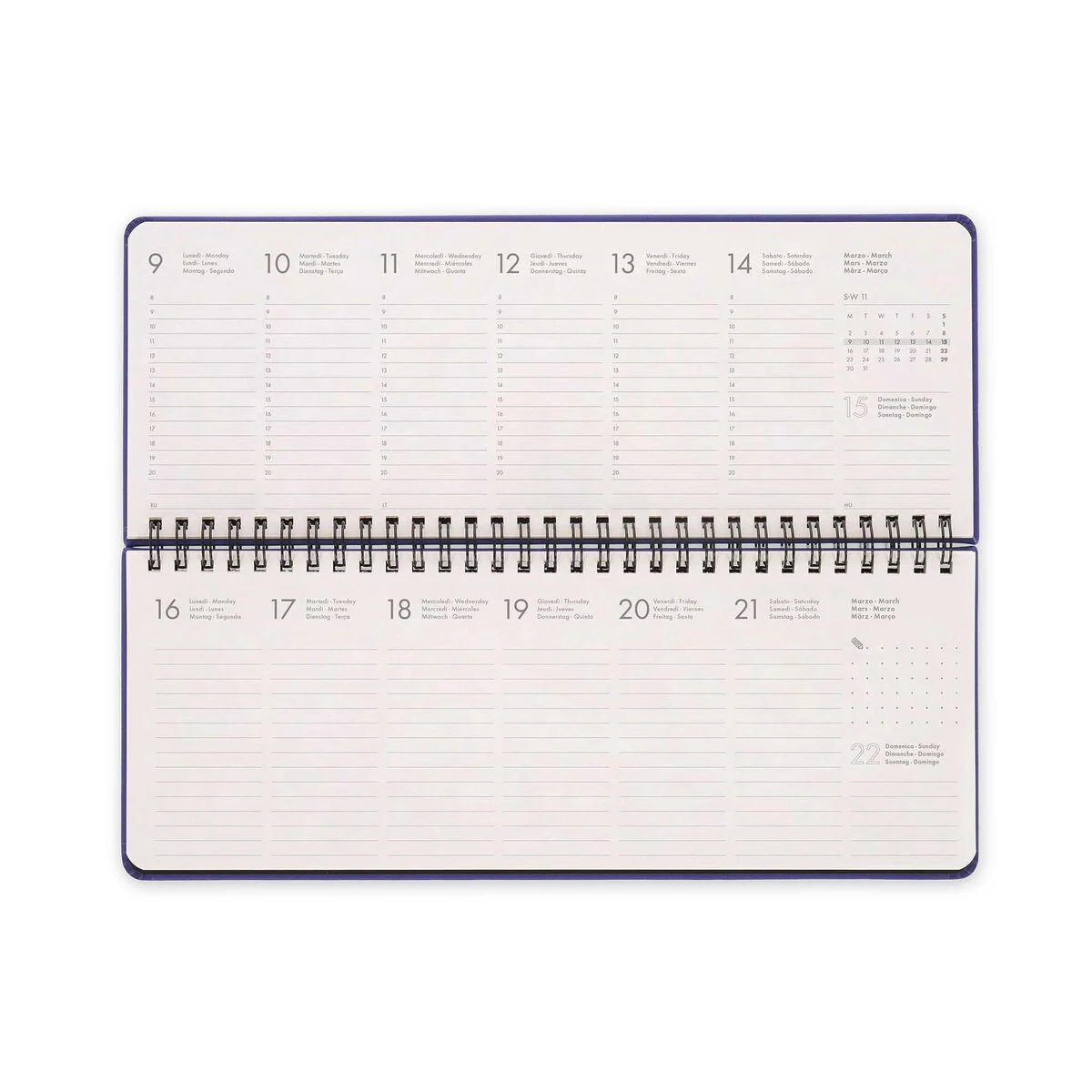 13-Month Desk Planner - 2026