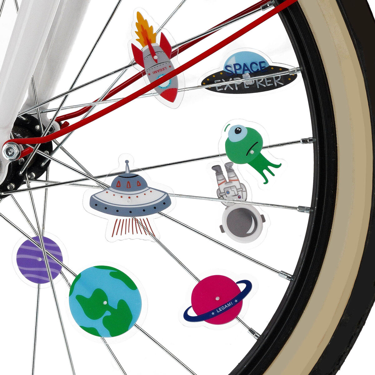 Set of 30 Bicycle Spoke Decorations - Space - Pimp Your Bike!