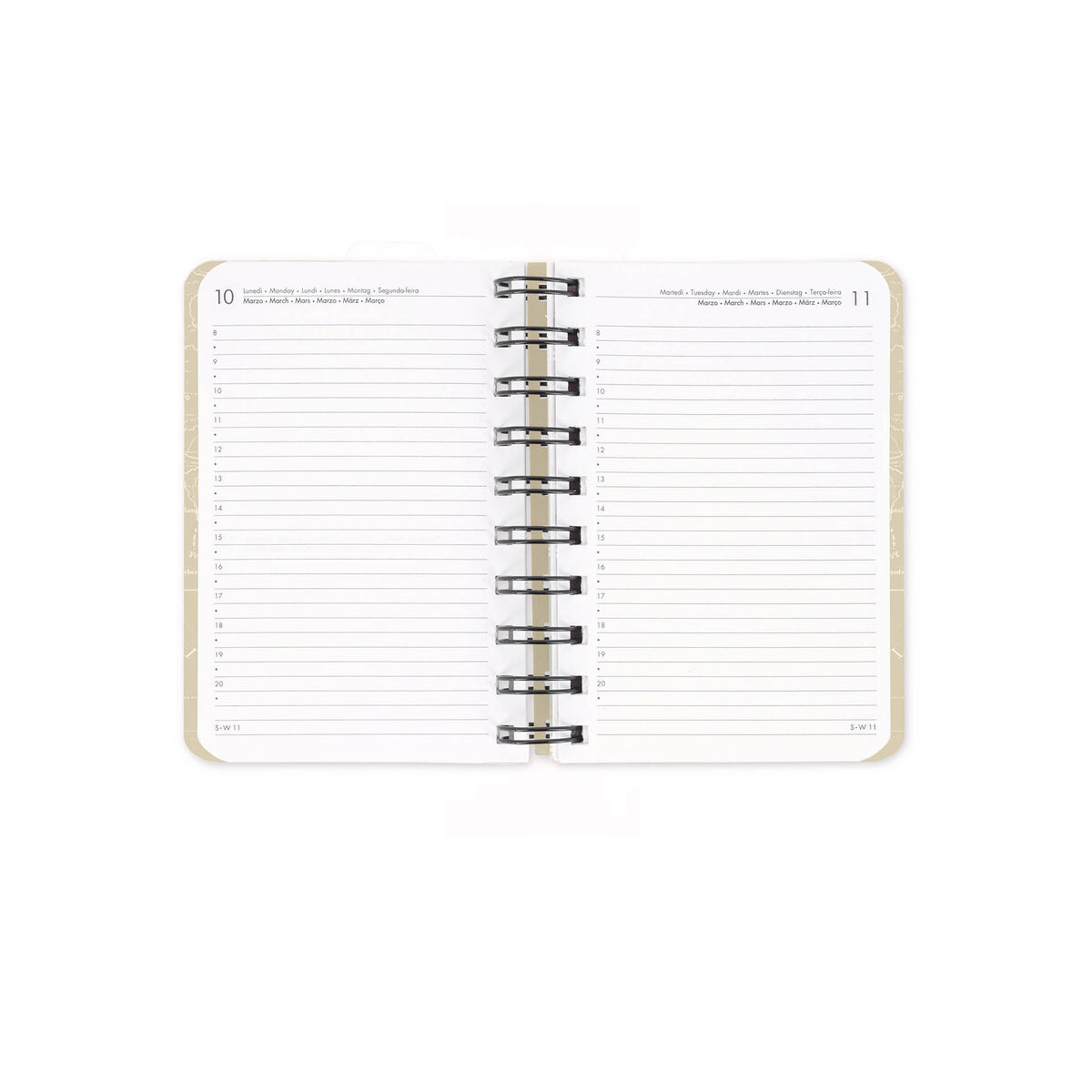 12-Month Small Daily Spiral-Bound Diary - 2026