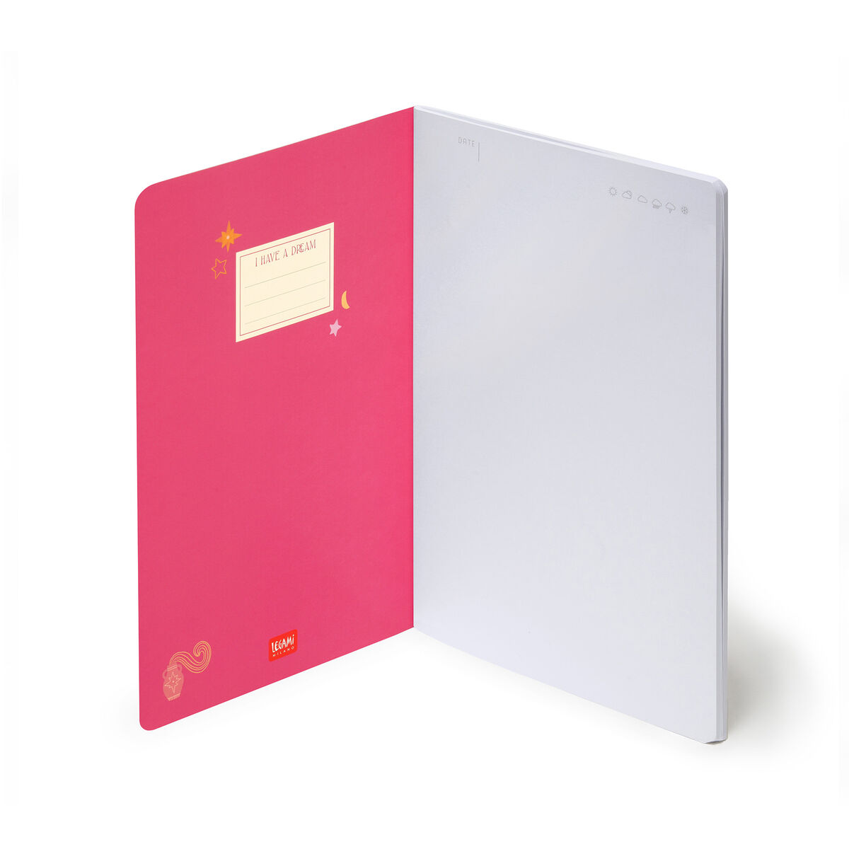 A5 Blank Notebook with Illustrated Hard Cover - Zodiac