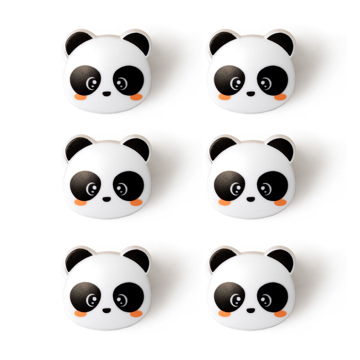 Set of 6 Bag Clips - Panda