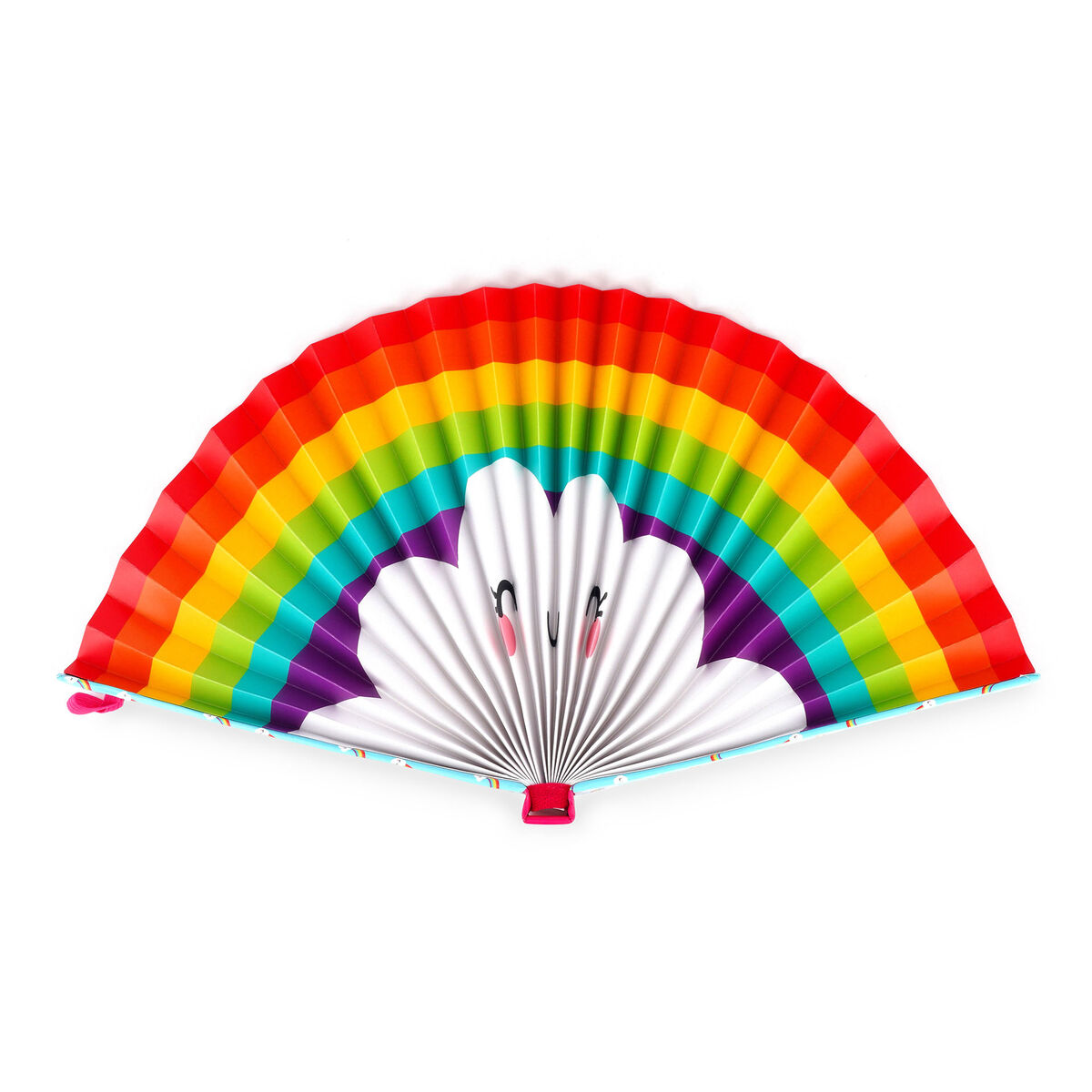 Rainbow Folding Paper Fan - Fiesta & Siesta