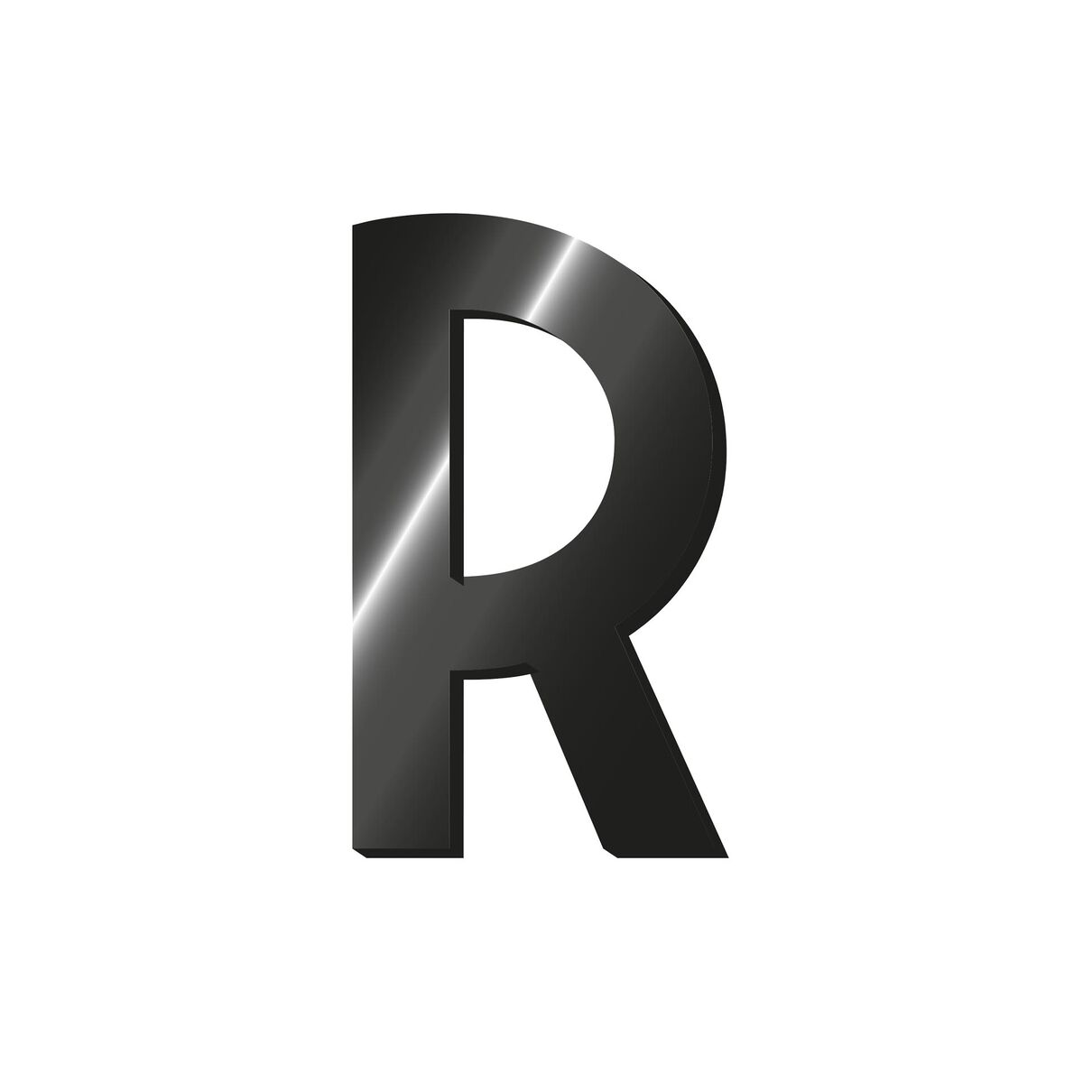 Decorative Adhesive Metal Letter - R - My Initial