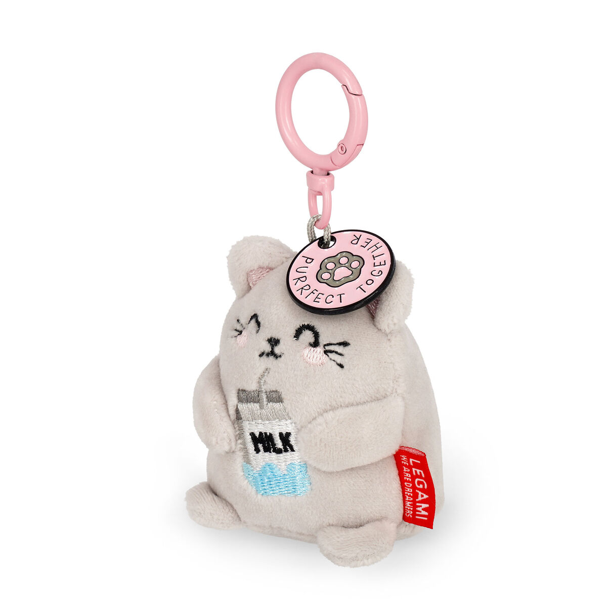Kitty Plush Key Ring - Tiny Super Soft!