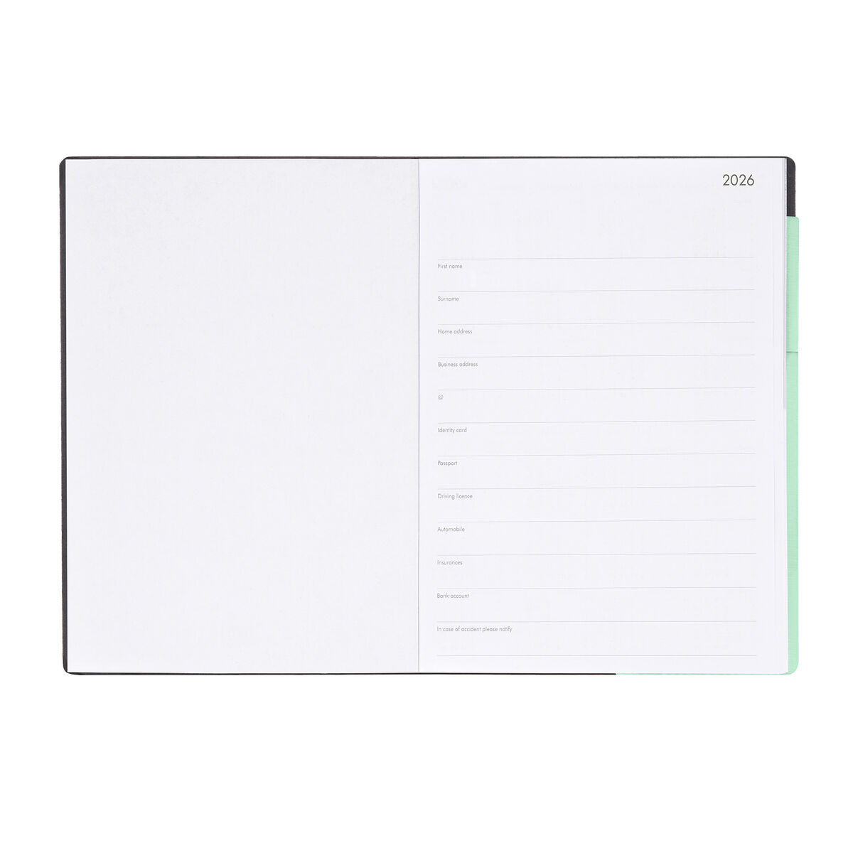 12-Month Large Weekly & Daily Diary - 2026