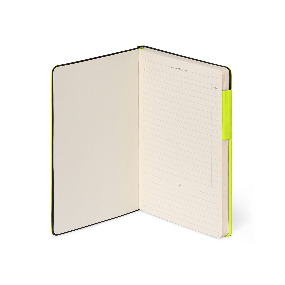 Notebook with Blank Pages and Monochrome Soft Cover - Chartreuse - My Notebook