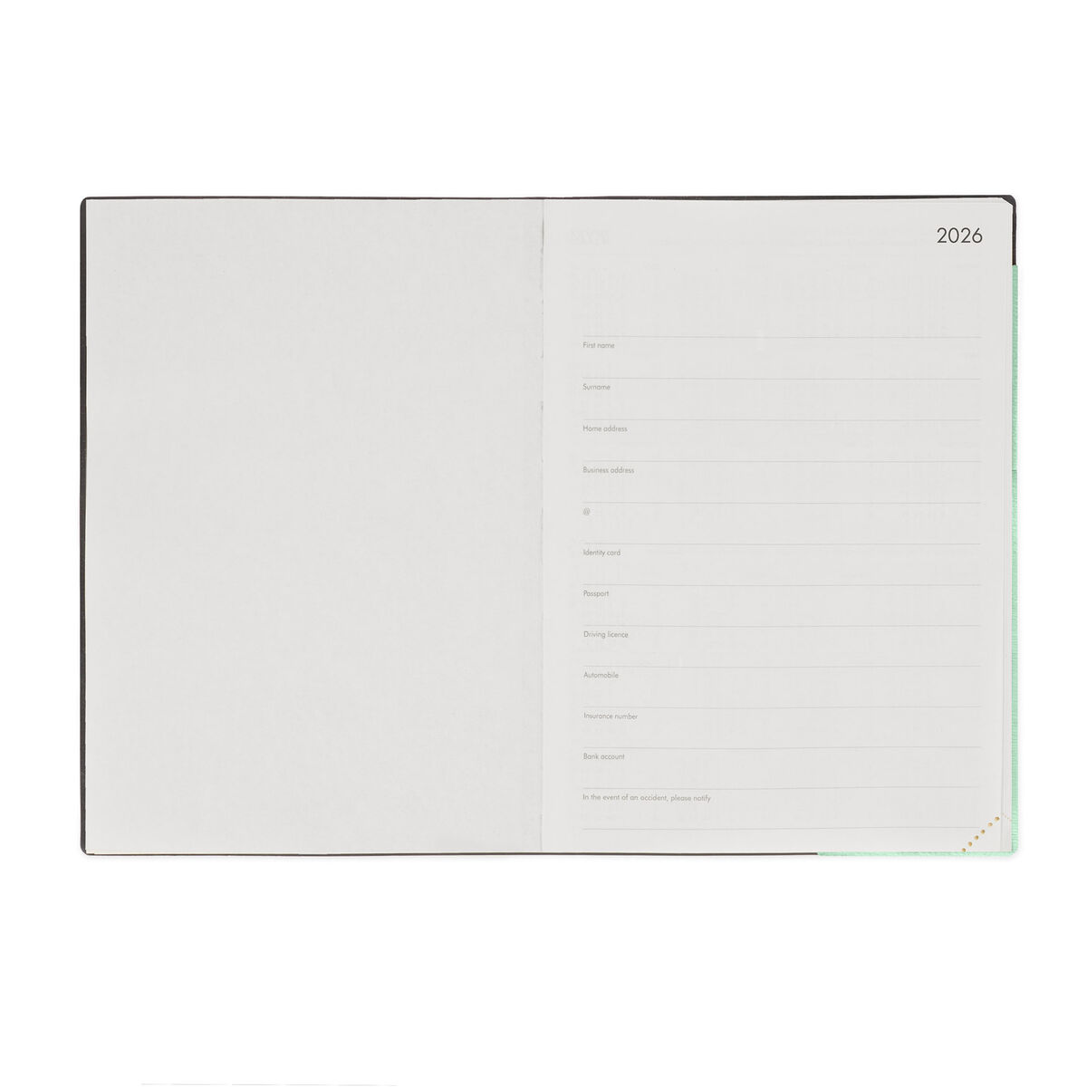 12-Month Large Daily Diary - 2026