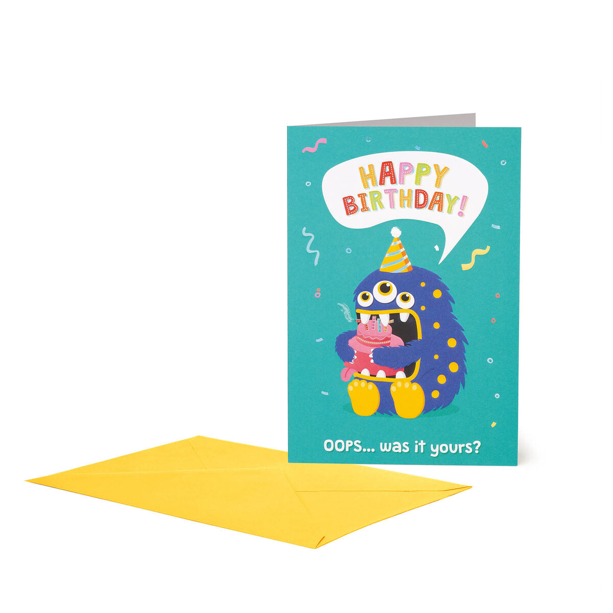 Birthday Card - Large - Greeting Card - Birthday Monster