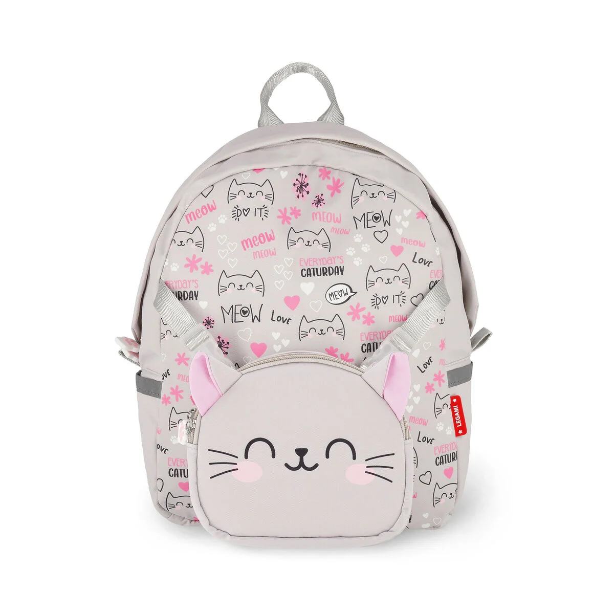 2-in-1 Kitty Backpack with Removable Front Pocket - So Cute!
