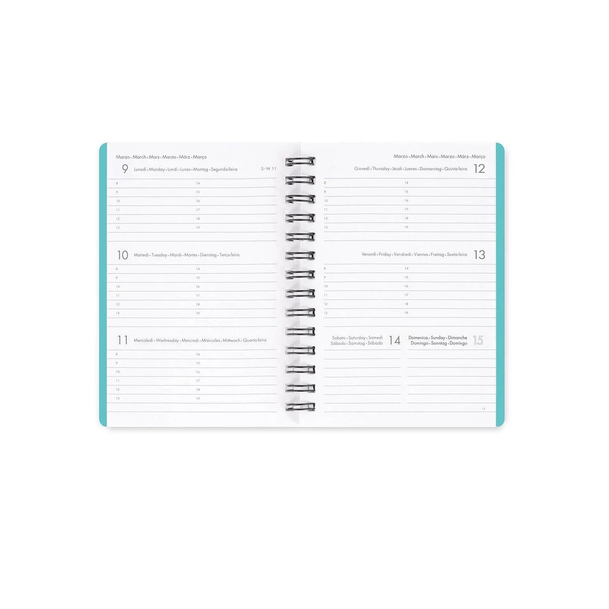 12-Month Small Weekly Spiral-Bound Diary - 2026