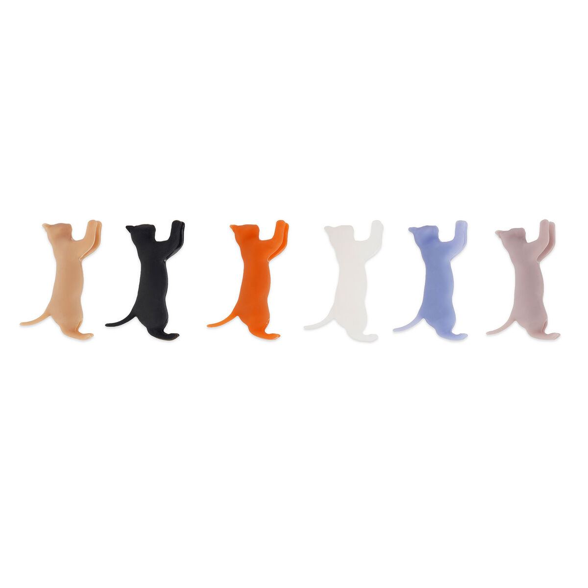 Set of 6 Drink Markers - Kitty Multicolour - Meow