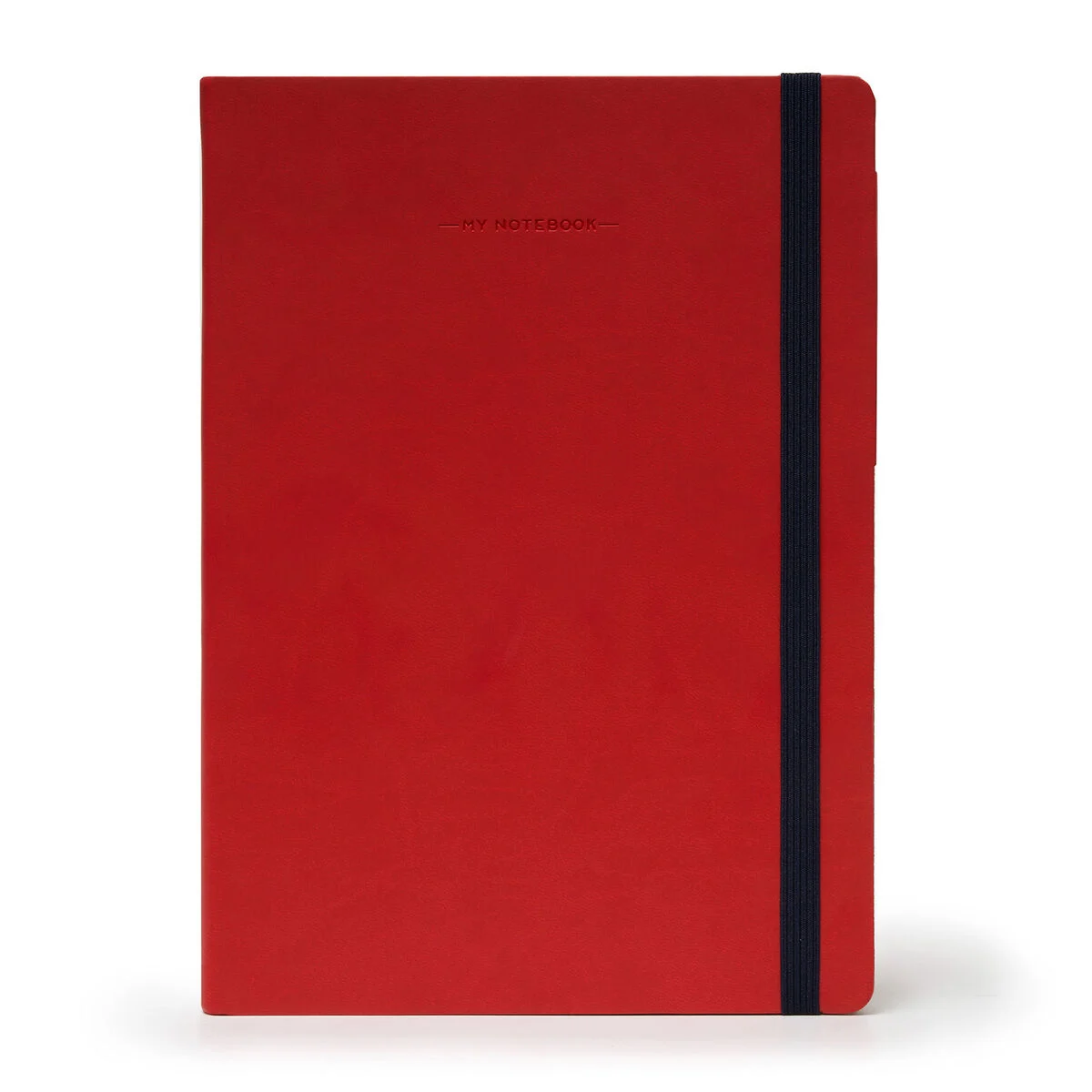 Notebook with Blank Pages and Monochrome Soft Cover - Red - My Notebook
