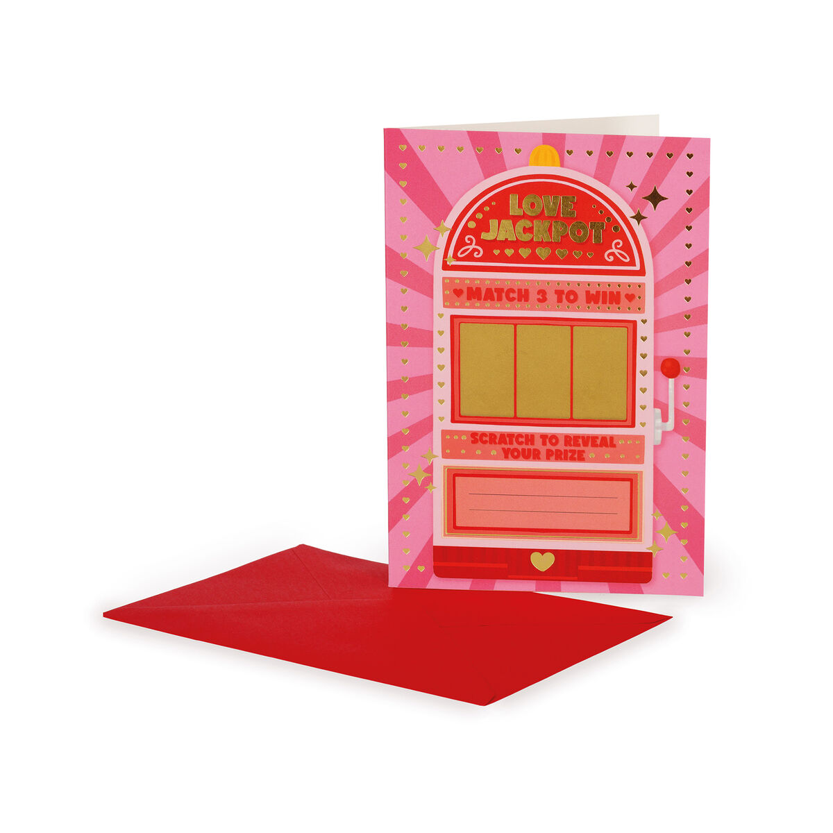 Scratch to Reveal Greeting Card - Love Jackpot