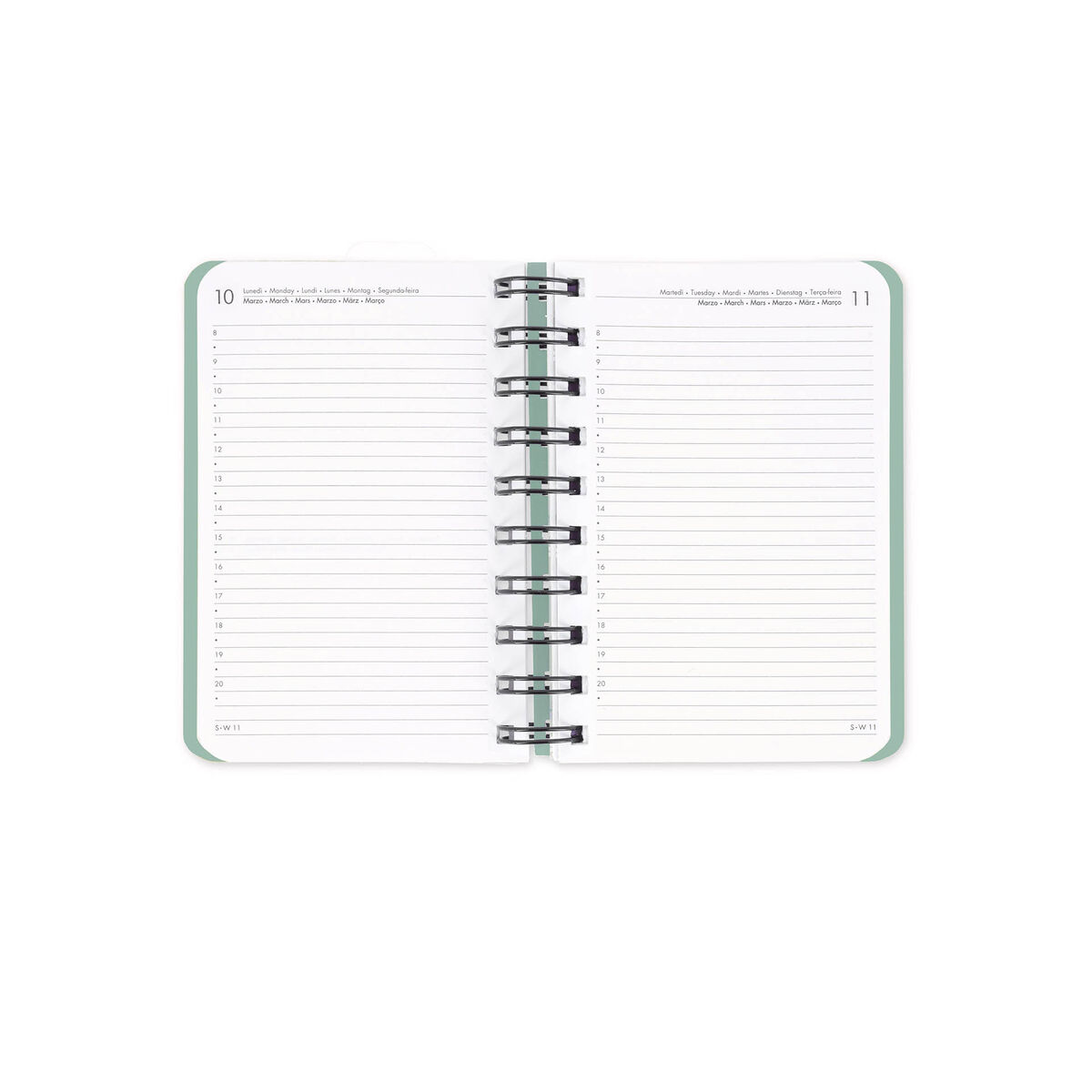 12-Month Small Daily Spiral-Bound Diary - 2026