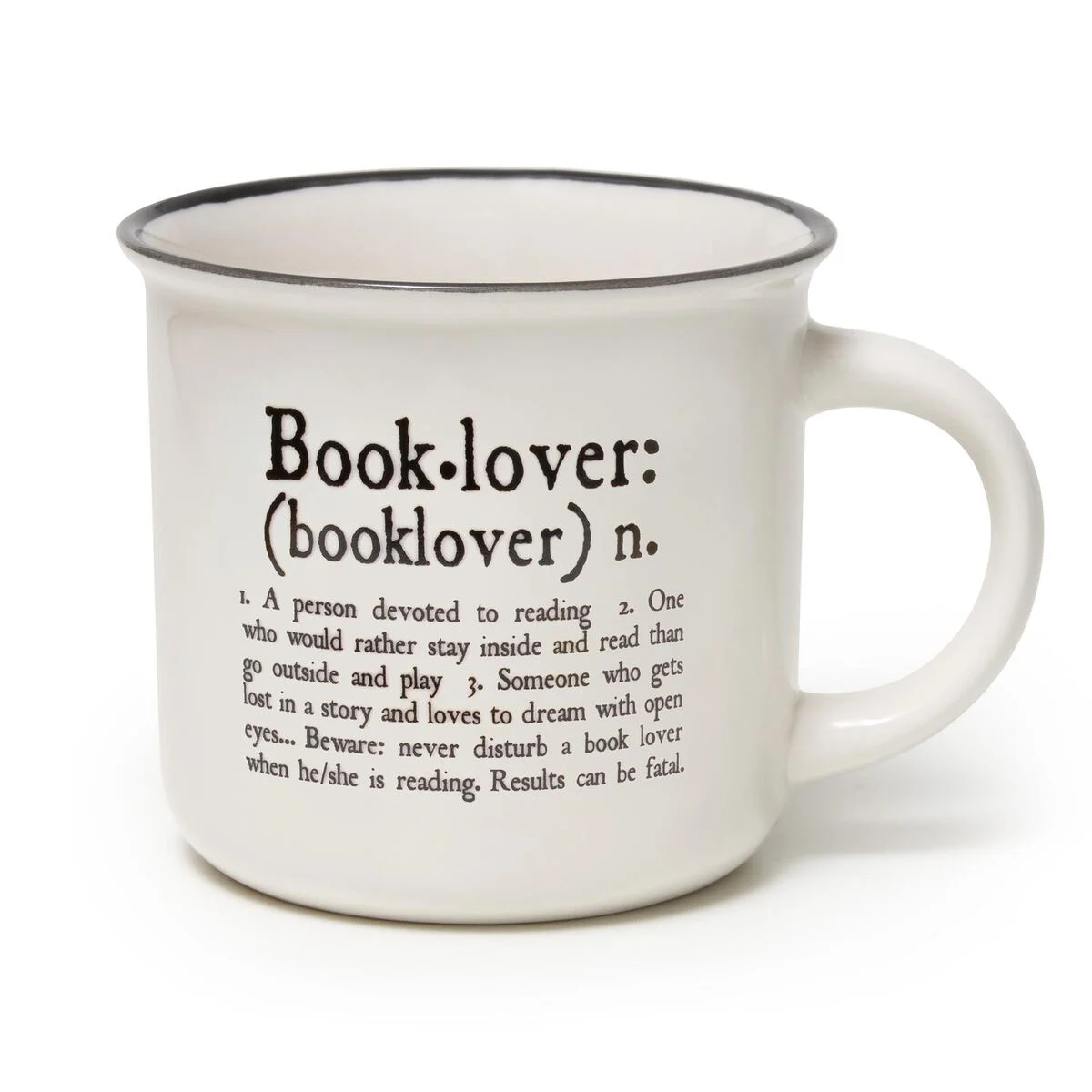 Porcelain Mug - Book Lover - Cup-Puccino