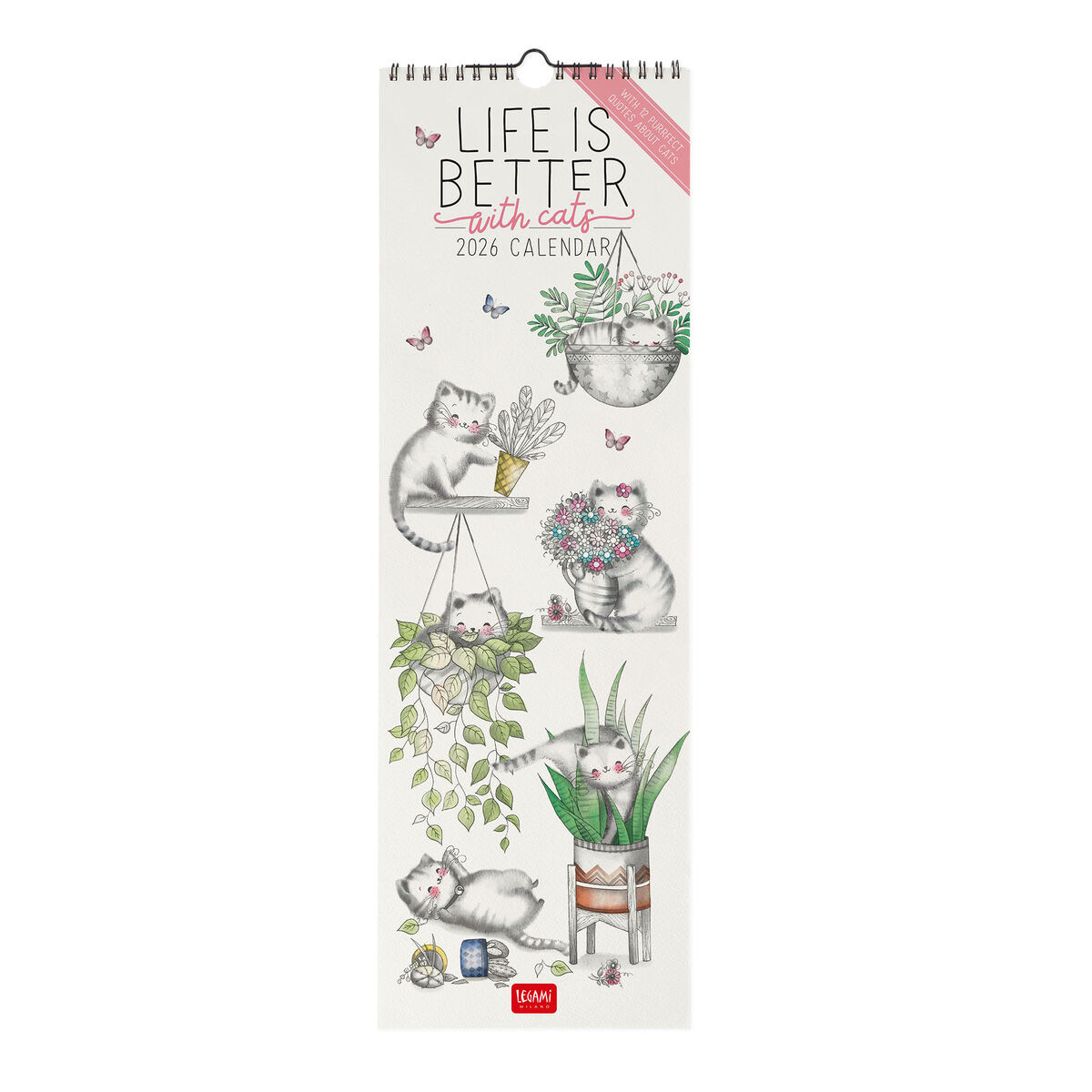 2026 Wall Calendar - 16 x 49 cm