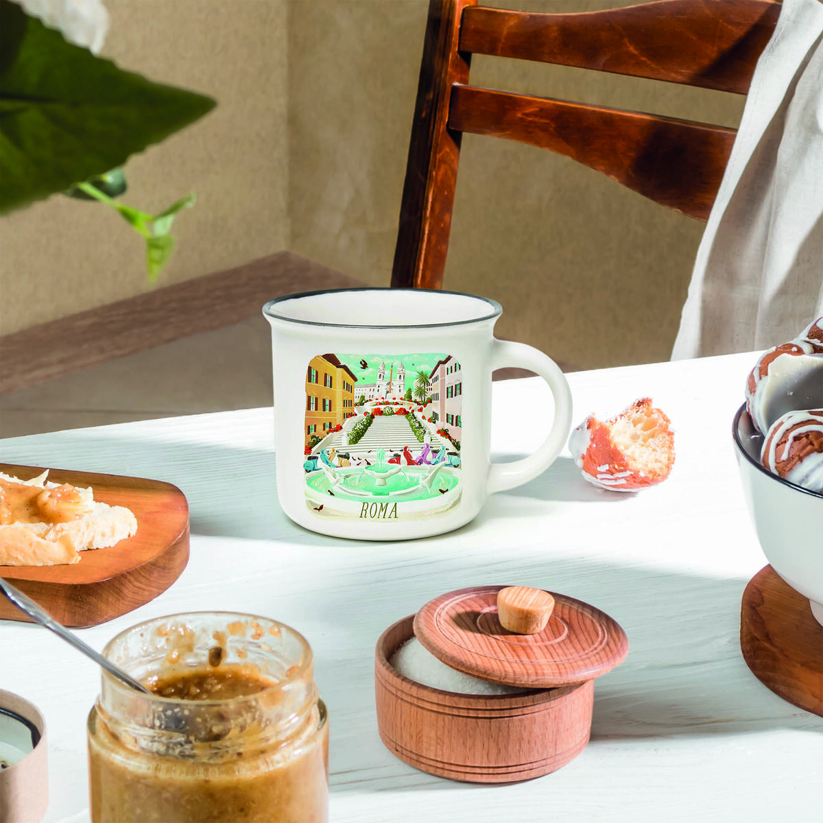 Porcelain Mug - Roma - Cup-Puccino