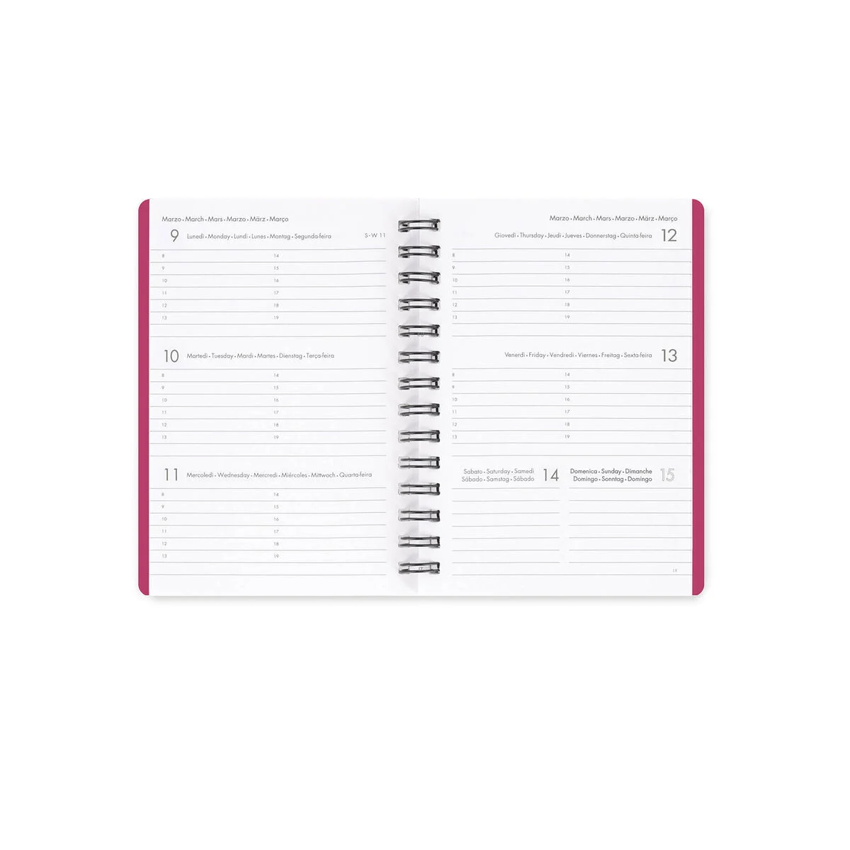 12-Month Small Weekly Spiral-Bound Diary - 2026