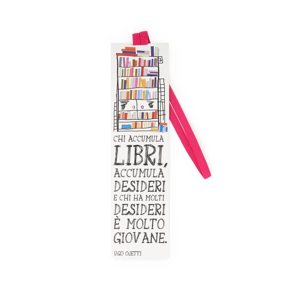 Illustrated Bookmark with Elastic Band - Book Lover, Book Hoarders - Bookmark