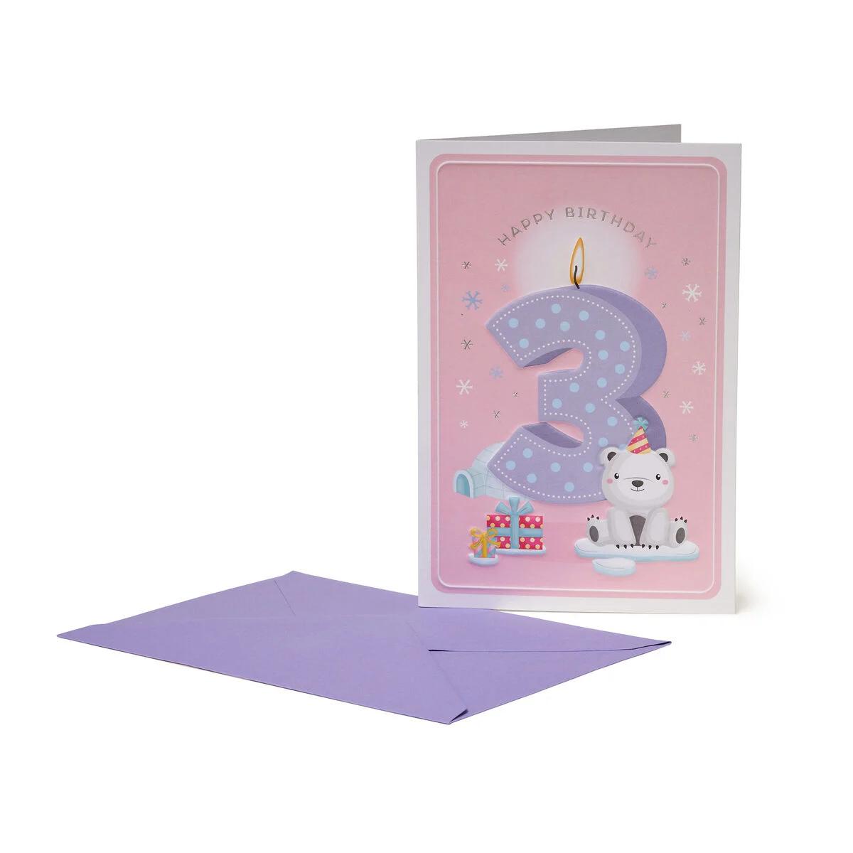 3rd Birthday Card - Girl - Greeting Card