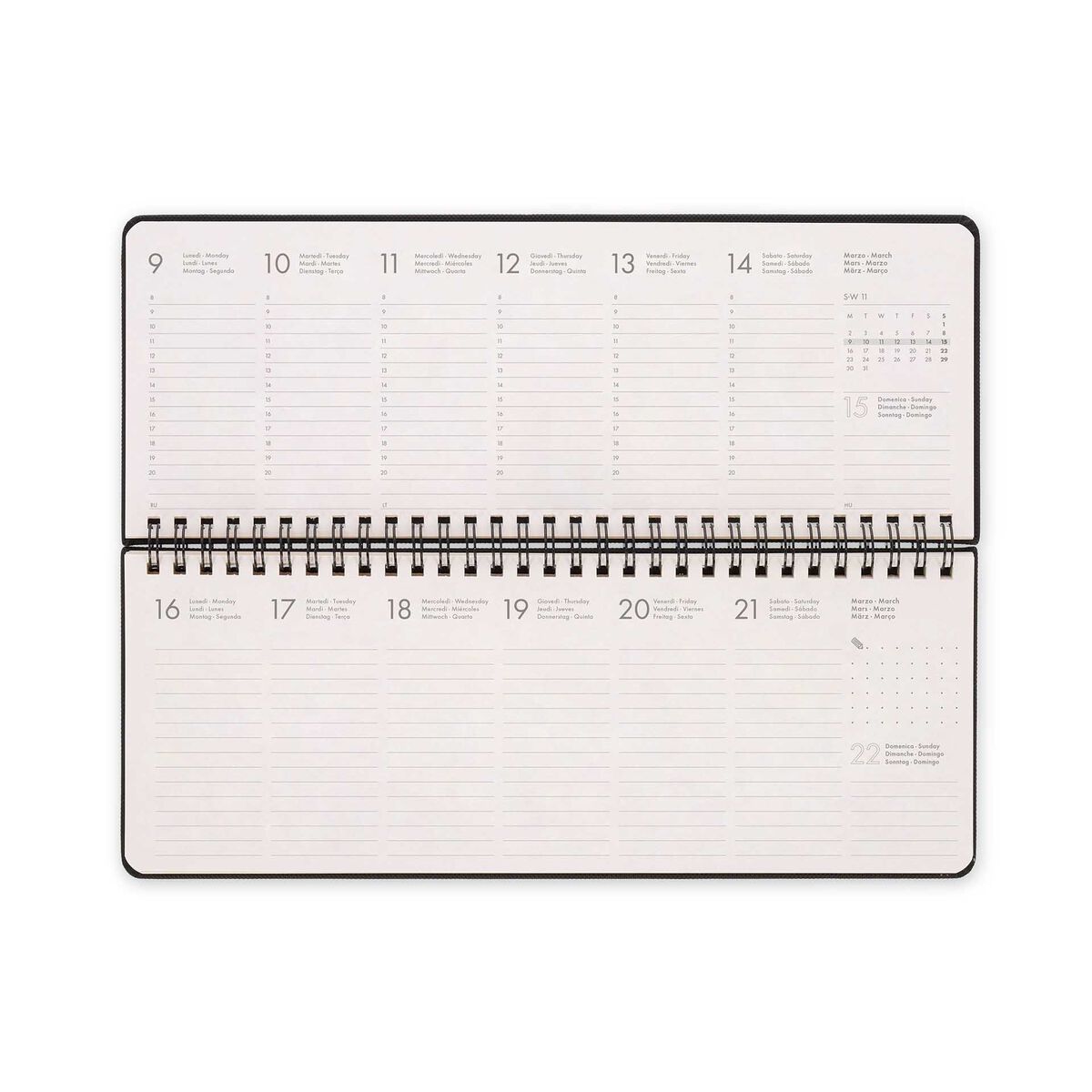 13-Month Desk Planner - 2026