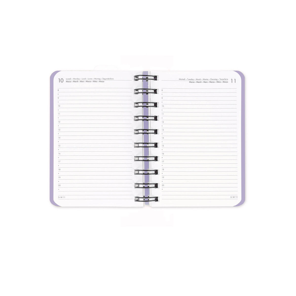 12-Month Small Daily Spiral-Bound Diary - 2026