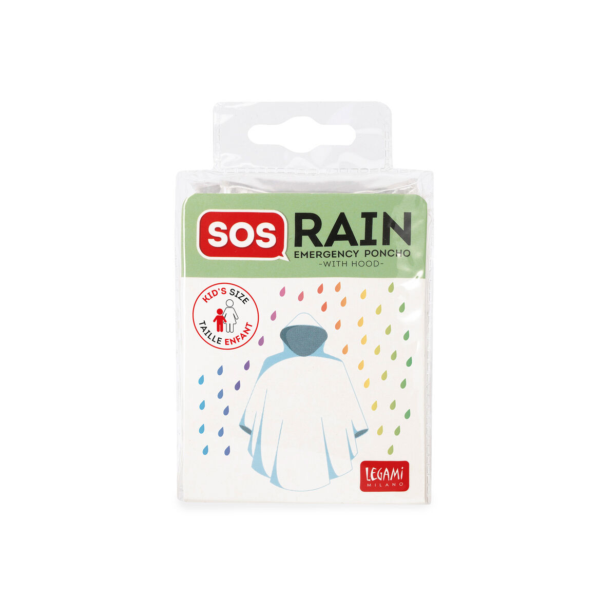 Children’s Waterproof Poncho - SOS Rain - Kid’s Size