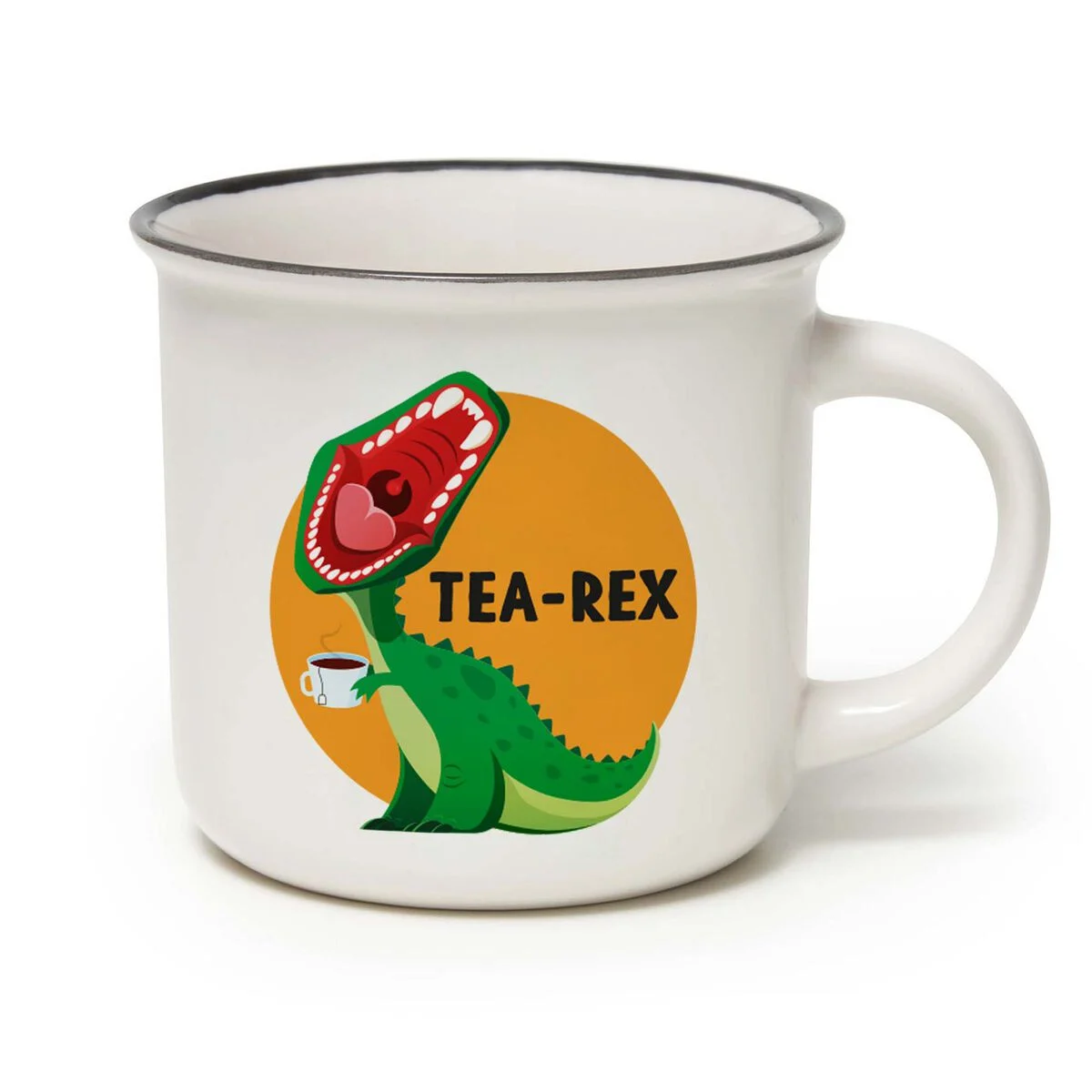 Porcelain Mug - Dino - Cup-Puccino