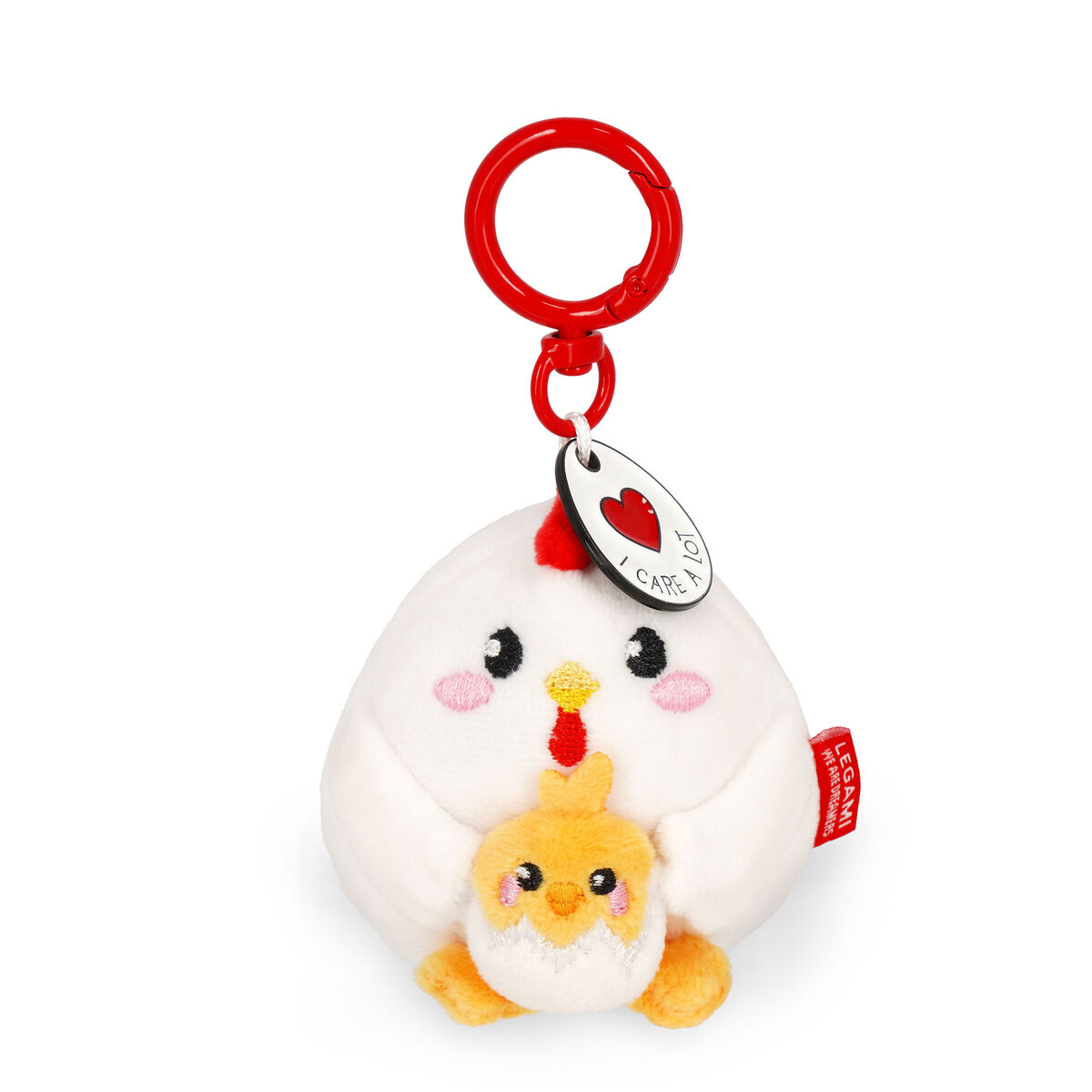 Hen Plush Key Ring - Tiny Super Soft!