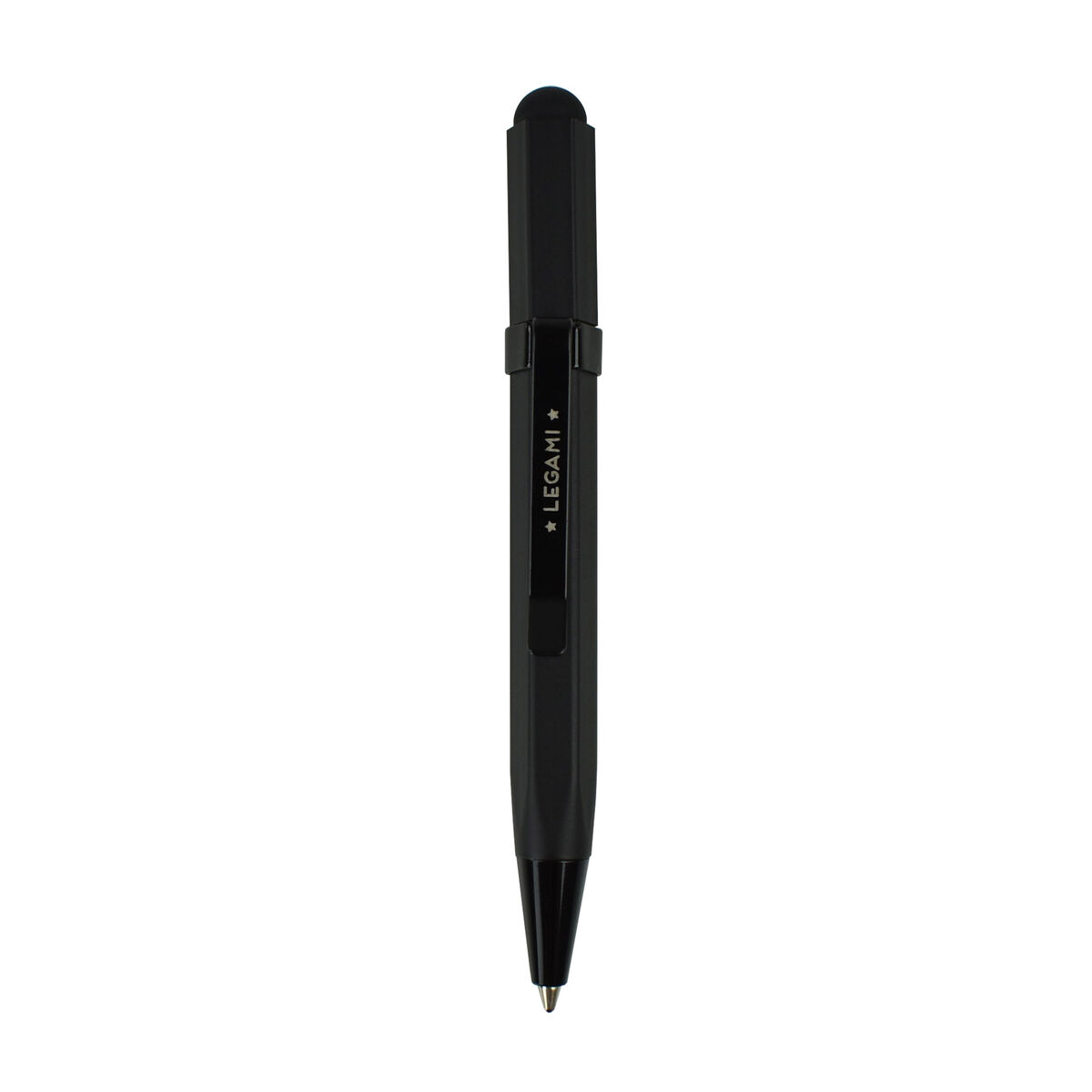 Mini Pen with Touchscreen Tip and Ballpoint Pen - Black - Smart Touch