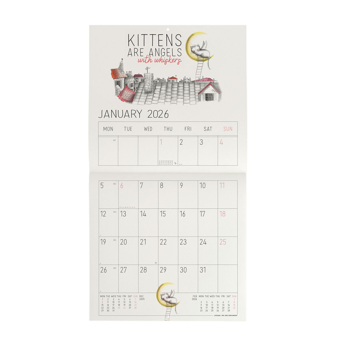 2026 Wall Calendar - 30 x 29 cm