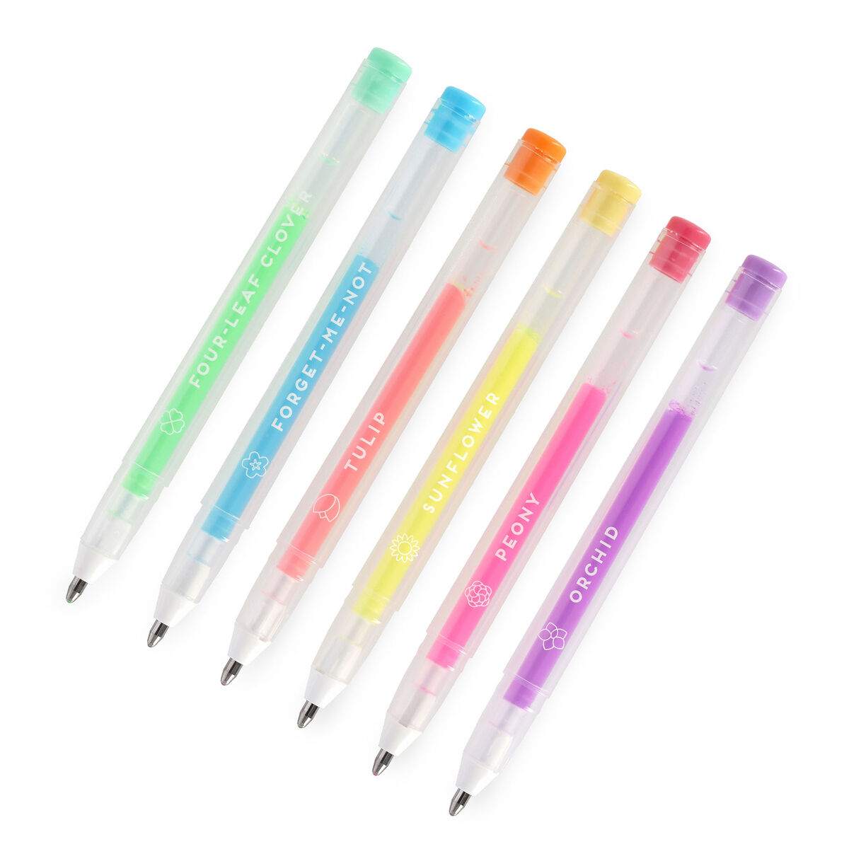 Set of 6 Pastel Gel Pens - Spring is in the Air