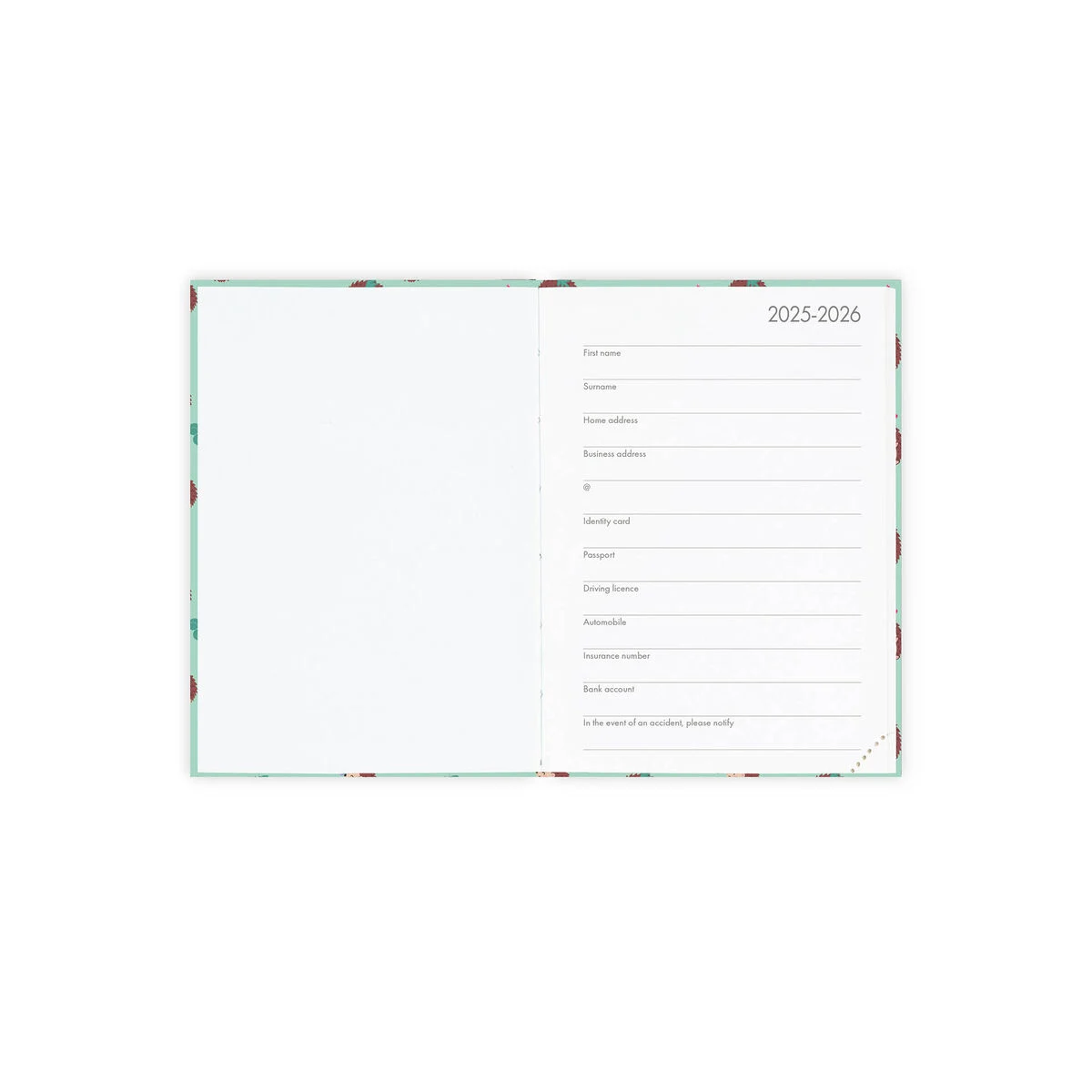 16-Month Daily Photo Diary for 2025/2026 - Hedgehog