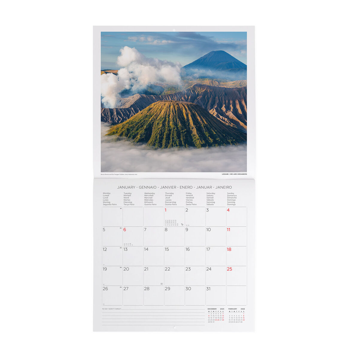 2026 Wall Calendar - 30 x 29 cm