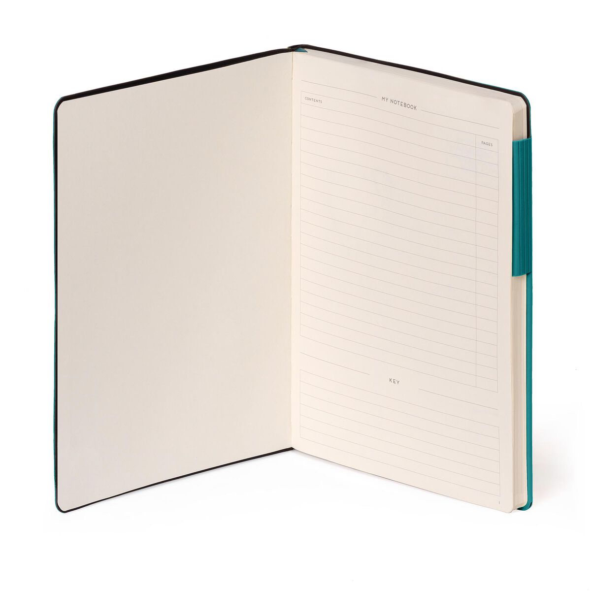 Notebook with Blank Pages and Monochrome Soft Cover - Malachite Green - My Notebook