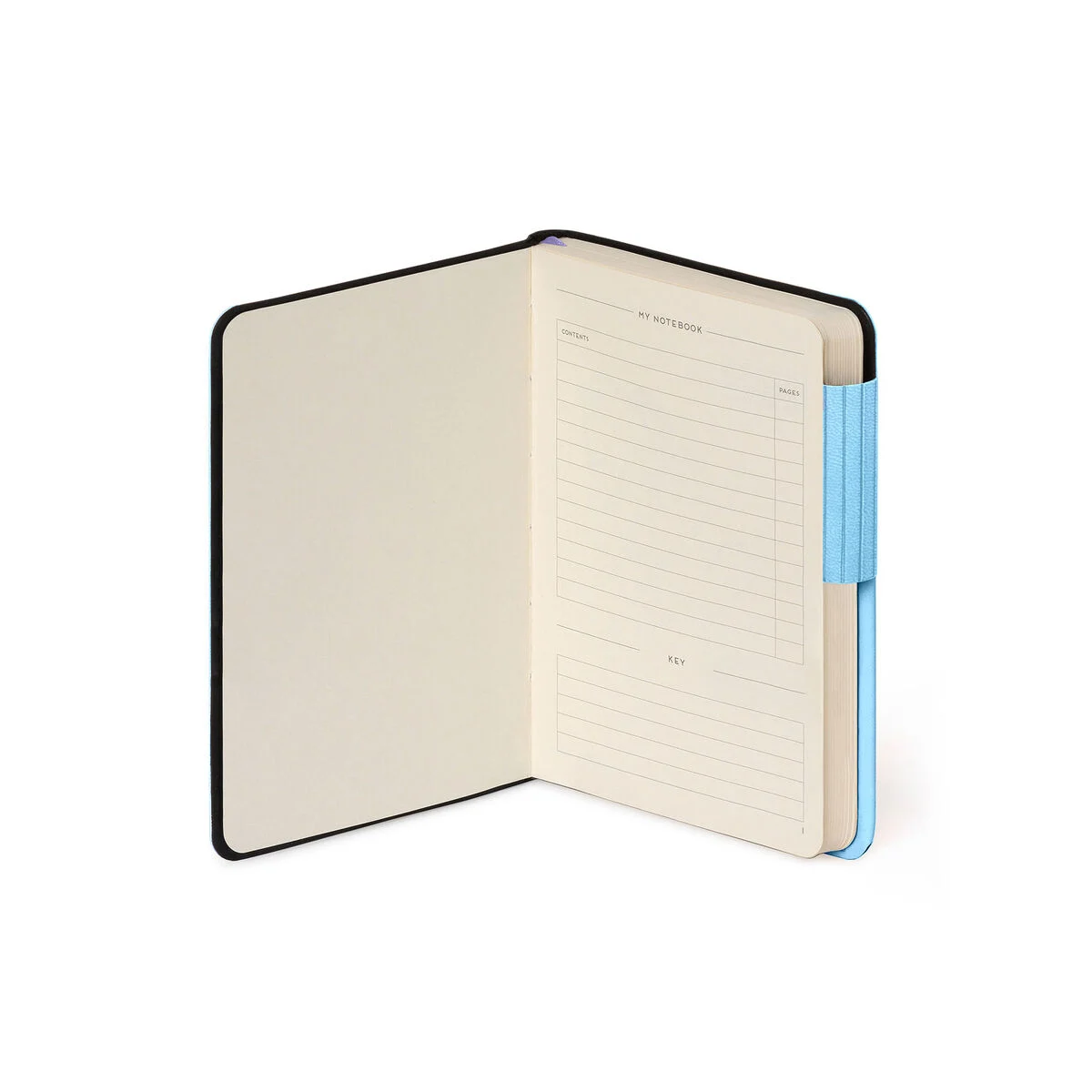 Lined Notebook with Monochrome Soft Cover - Aura - My Notebook