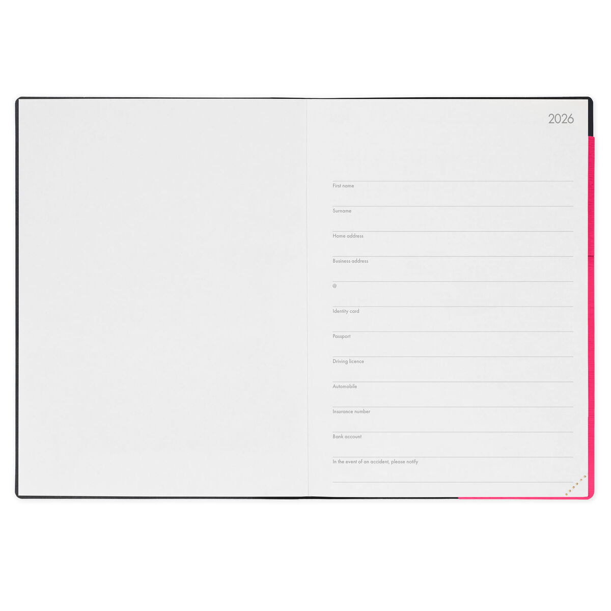 12-Month Maxi Weekly Diary - 2026