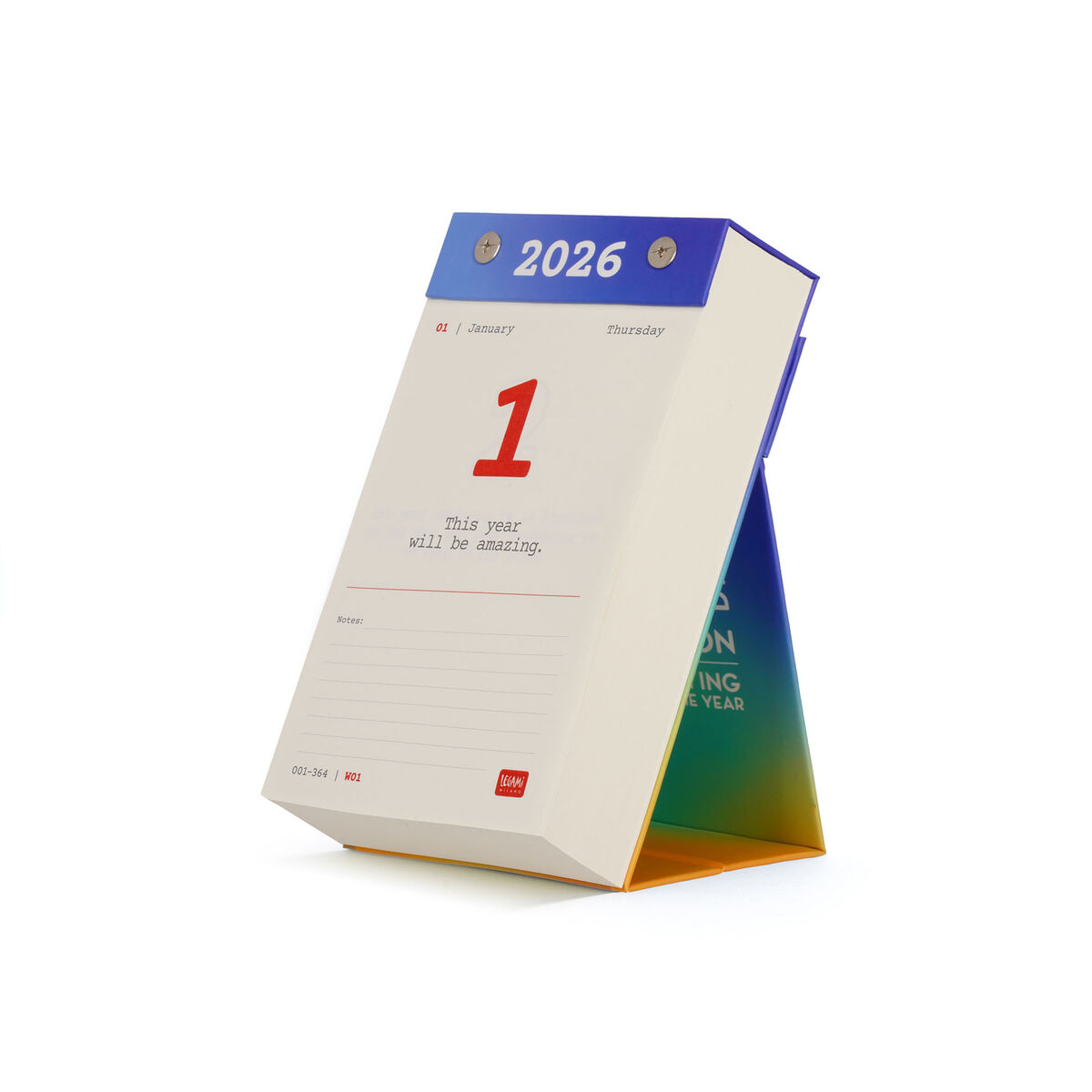 Daily Desk Calendar - 2026 - English Edition