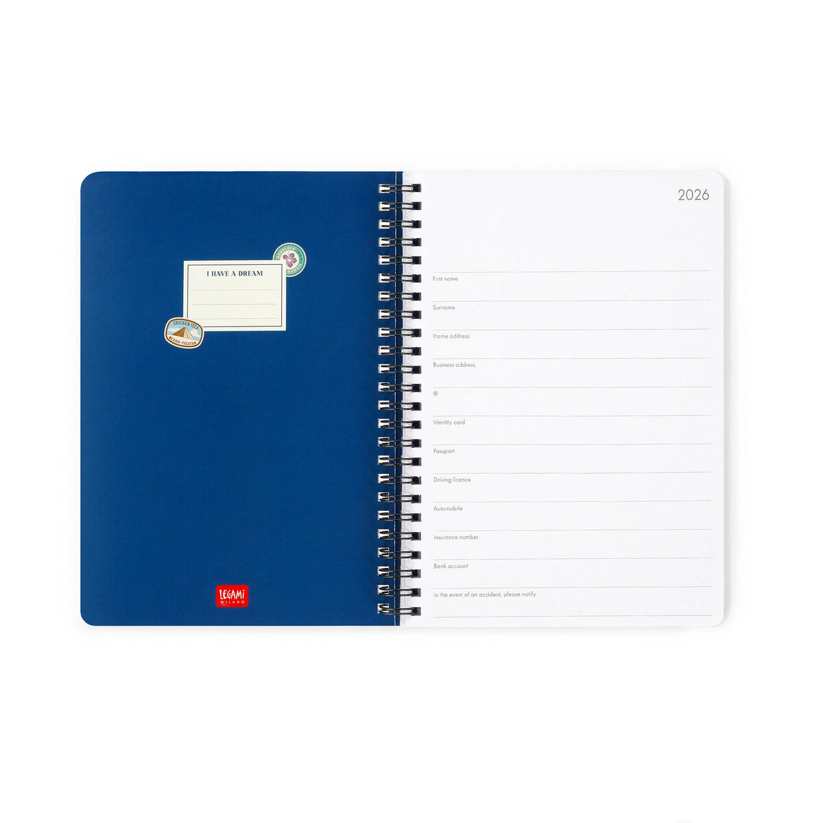 12-Month Large Weekly Spiral-Bound Diary - 2026