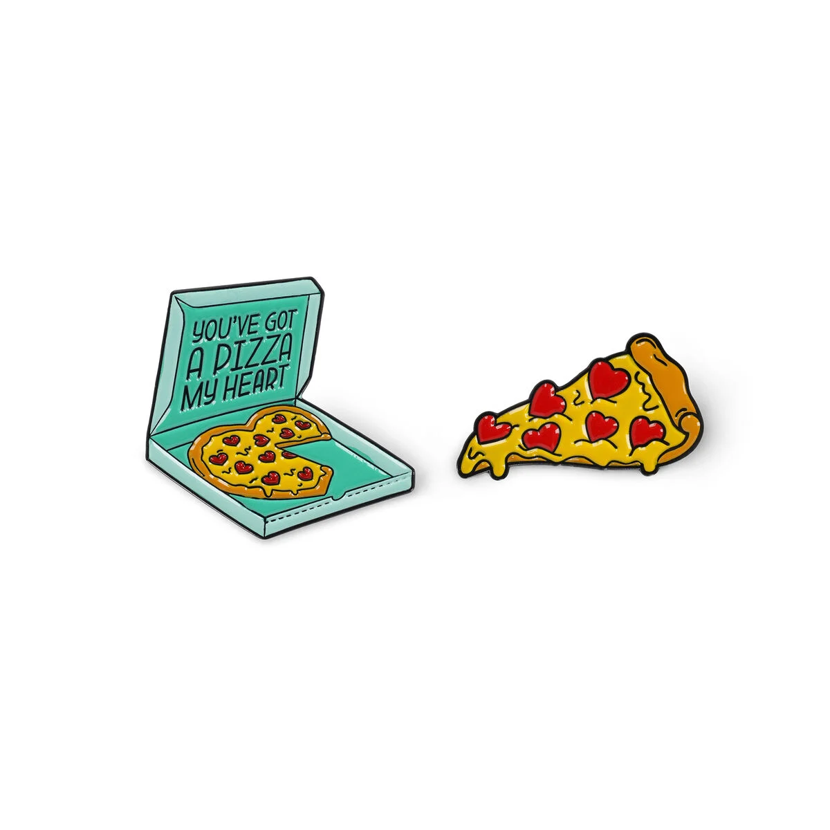 Pizza Enamel Metal Pin - Pin Your Style!