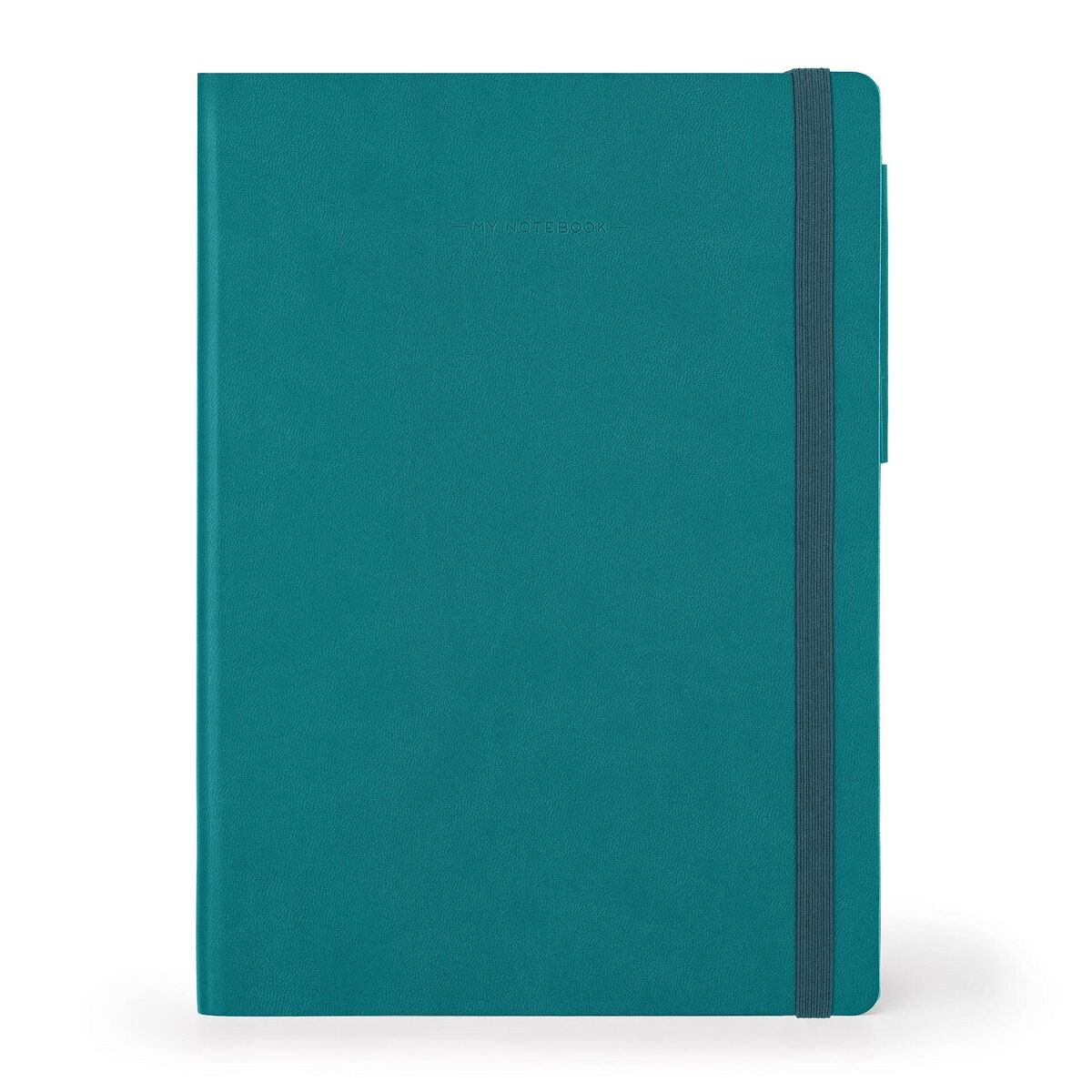 Notebook with Blank Pages and Monochrome Soft Cover - Malachite Green - My Notebook